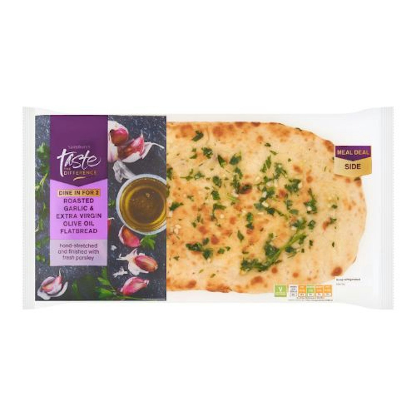 Sainsbury's Roasted Garlic & Extra Virgin Olive Oil Flatbread