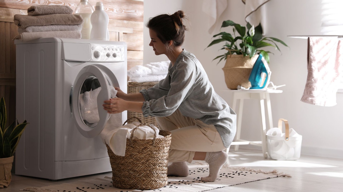 Towels in washing machine