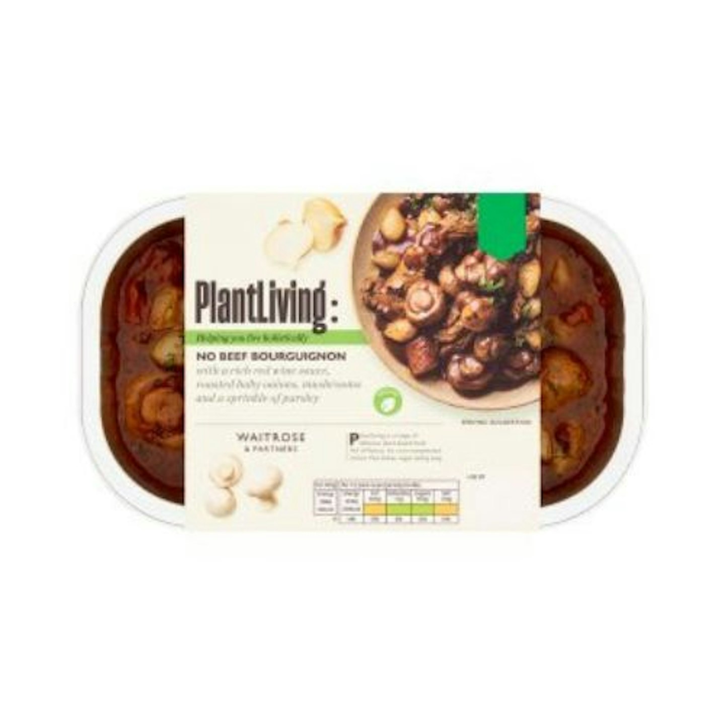 Waitrose PlantLiving No Beef Bourguignon