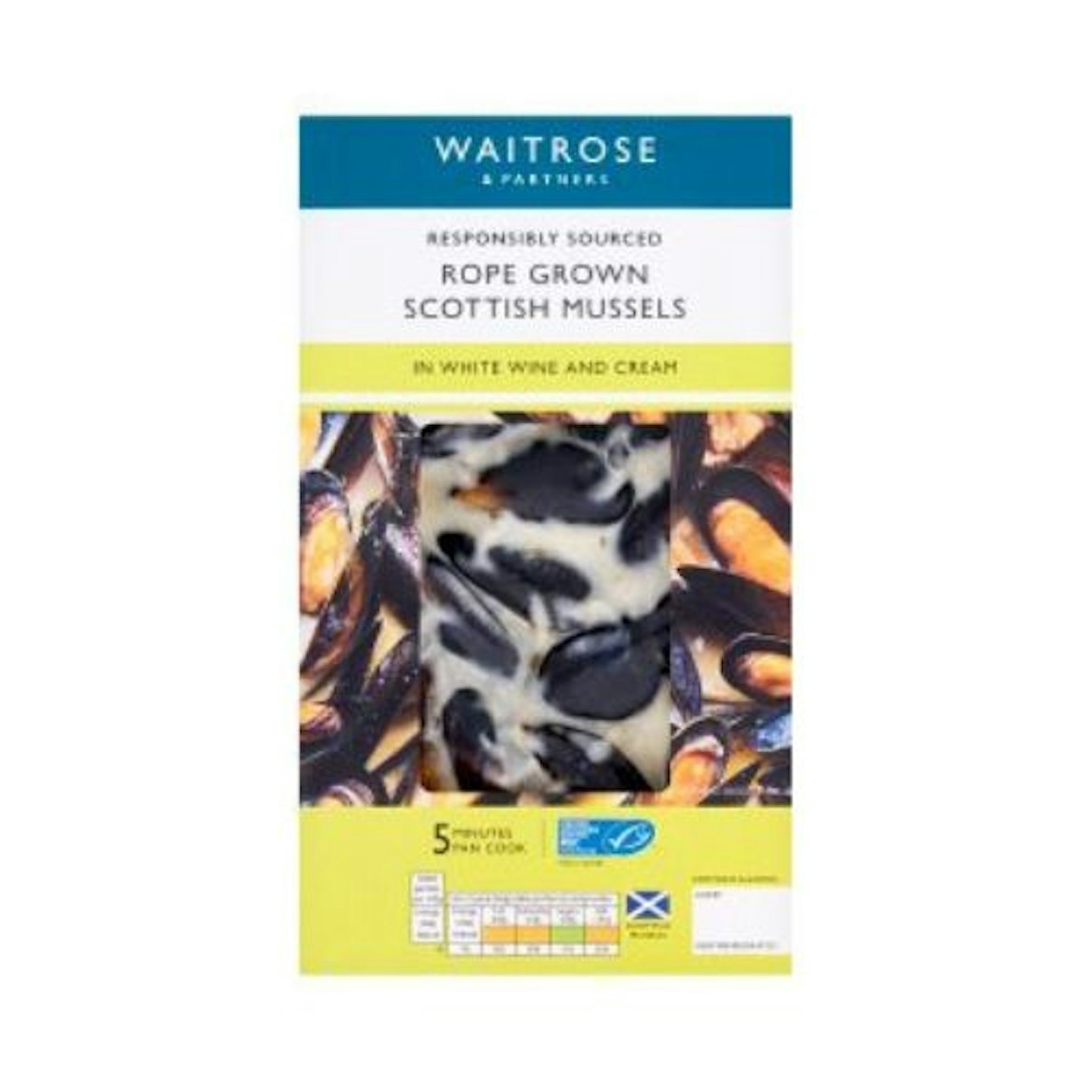 Waitrose Scottish Mussels in White Wine and Cream