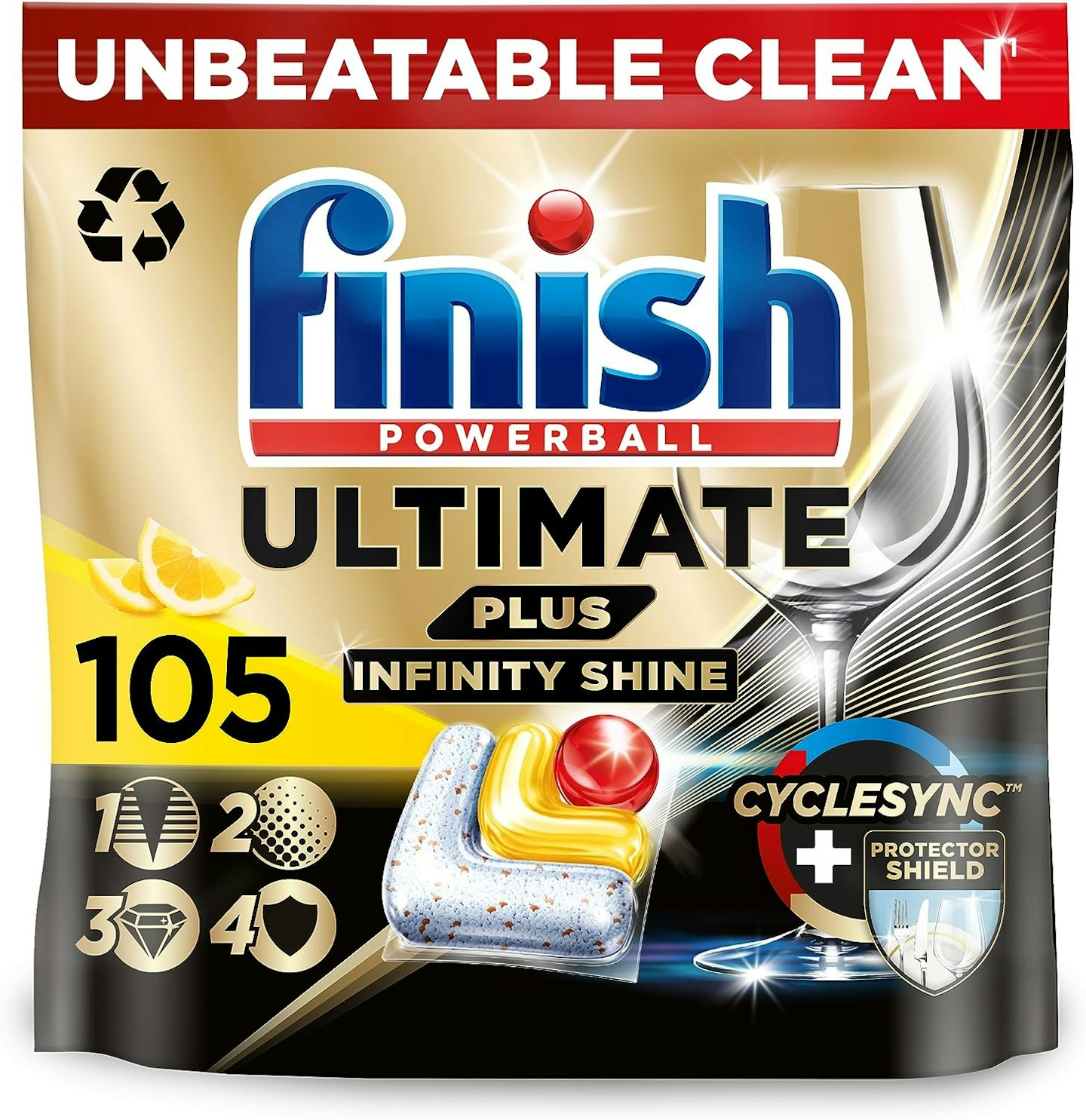 Finish Ultimate Infinity Shine Dishwasher Tablets