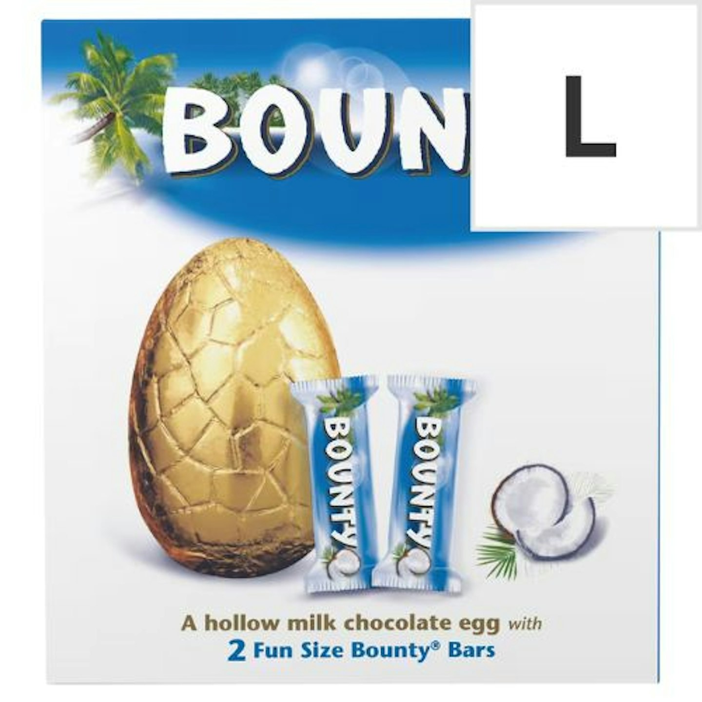 Bounty Coconut Milk Chocolate Easter Egg with 2 Fun Size Bars 207g