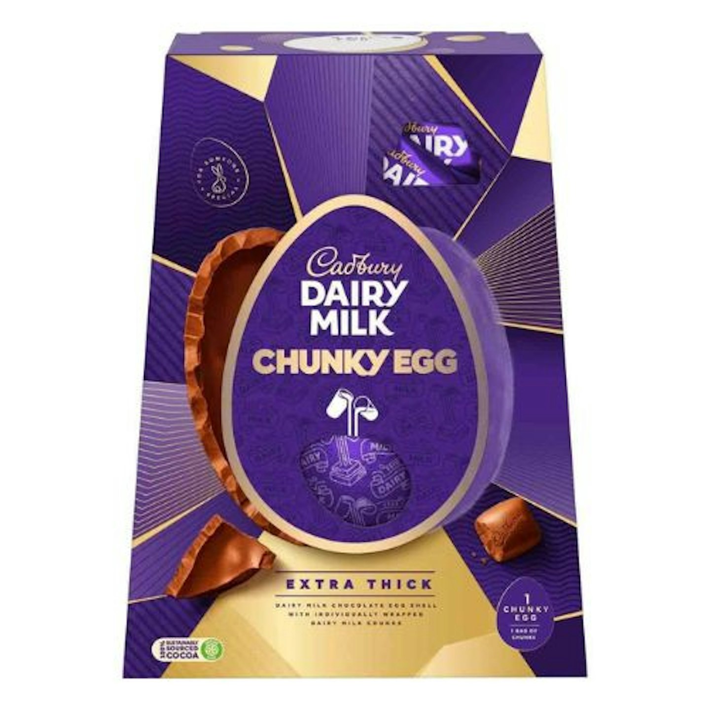 CADBURY DAIRY MILK CHOCOLATE CHUNKY EASTER EGG 400G