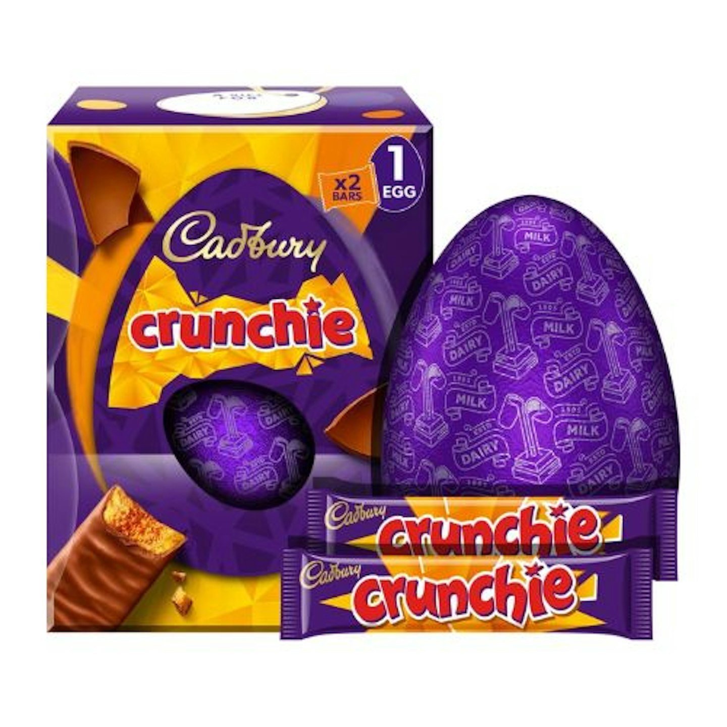 Cadbury Dairy Milk Crunchie Chocolate Easter Egg, 190g
