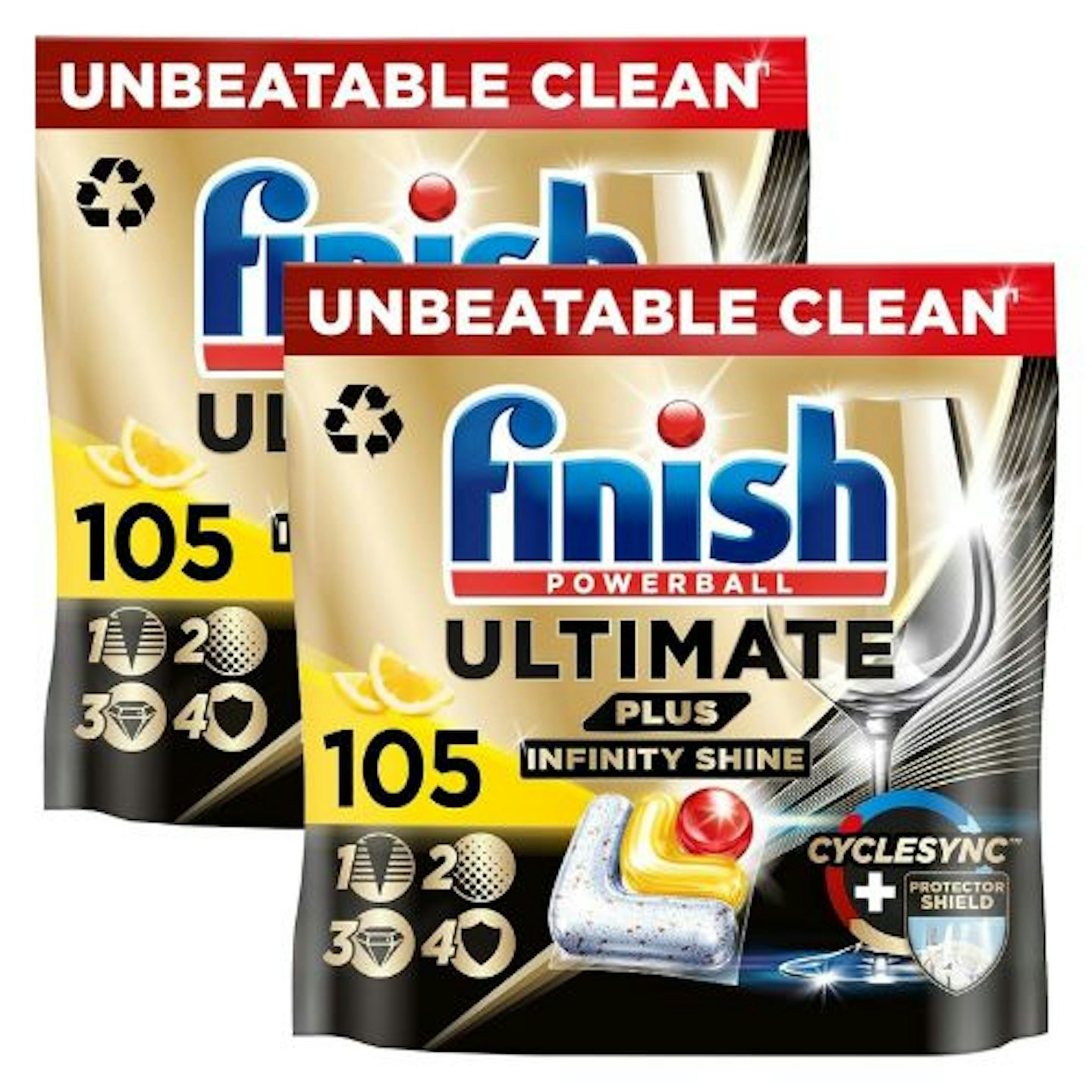 Finish Ultimate Plus Infinity Shine Dishwasher Tablets