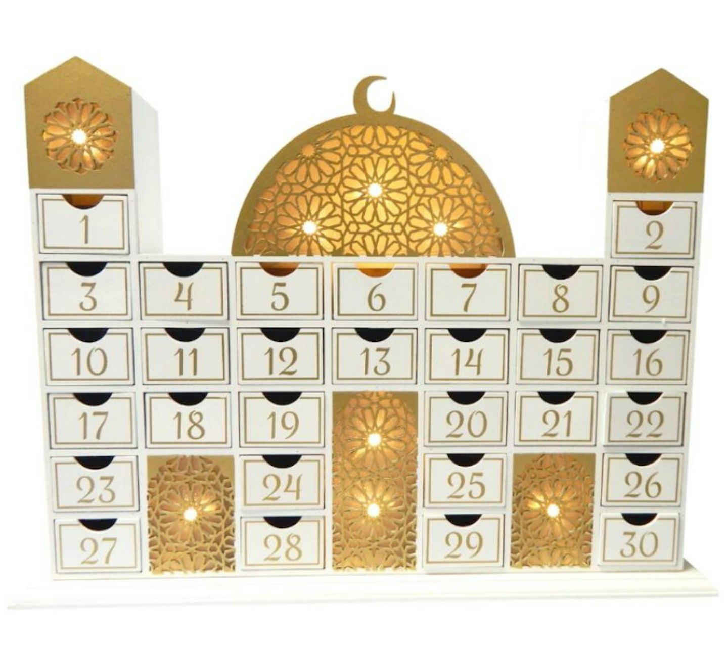 Peacock Supplies Ramadan Wooden Calendar Mosque
