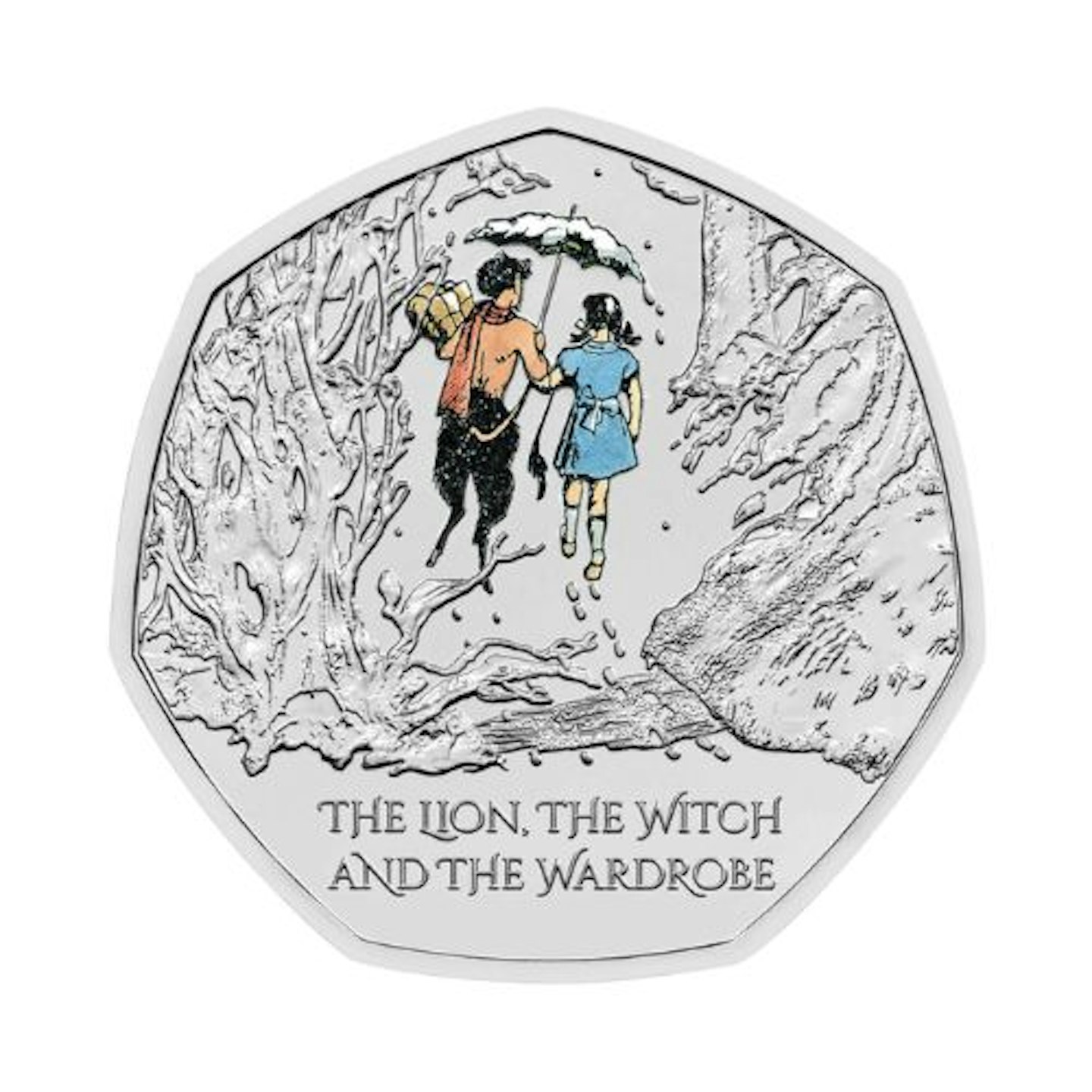 The Lion, the Witch and the Wardrobe 2023 UK 50p Brilliant Uncirculated Colour Coin