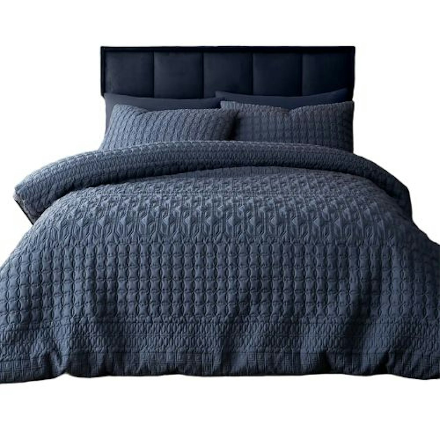 Dunelm Billie Folkestone Blue Duvet Cover and Pillowcase Set