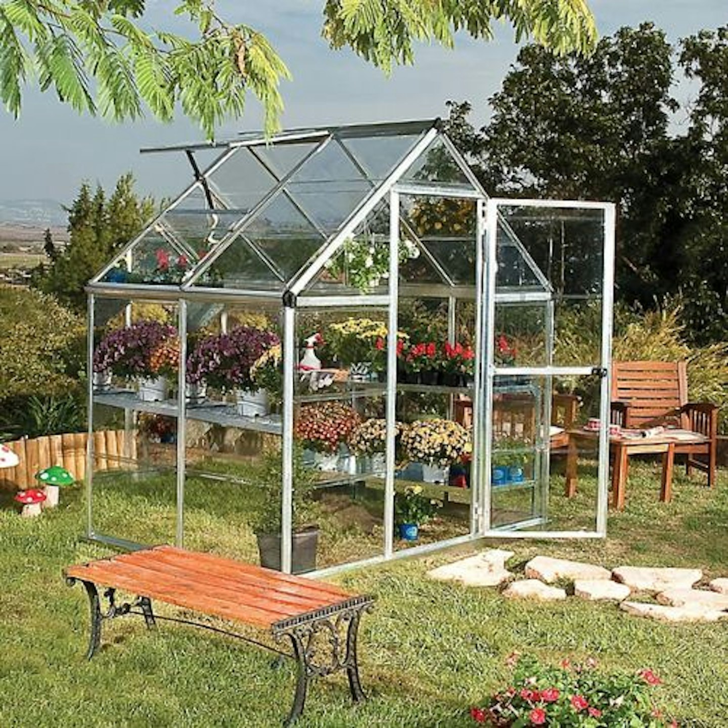 Palram Canopia Harmony Silver 6x4 Greenhouse