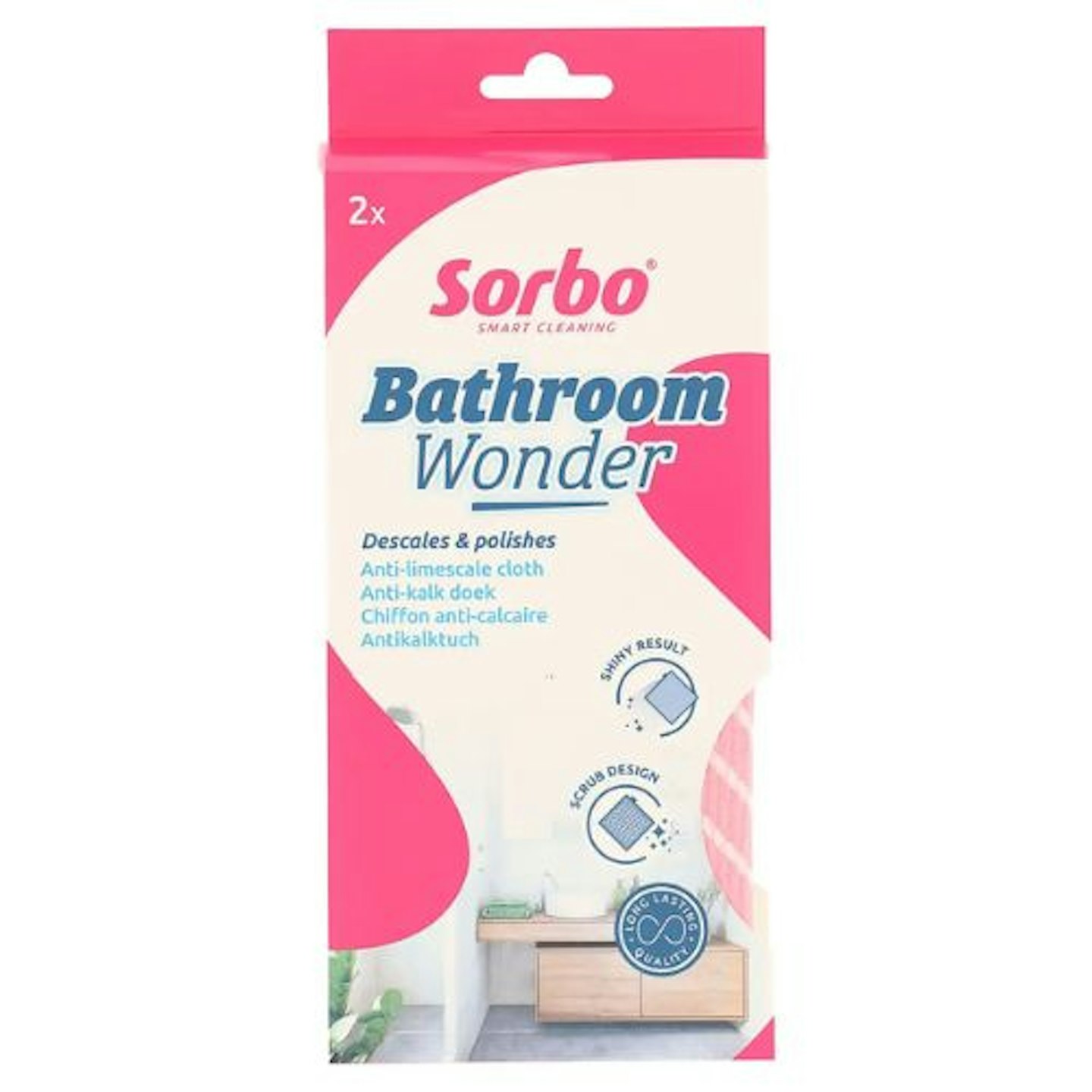Sorbo Pack Of 2 Bathroom Wonder Cloths
