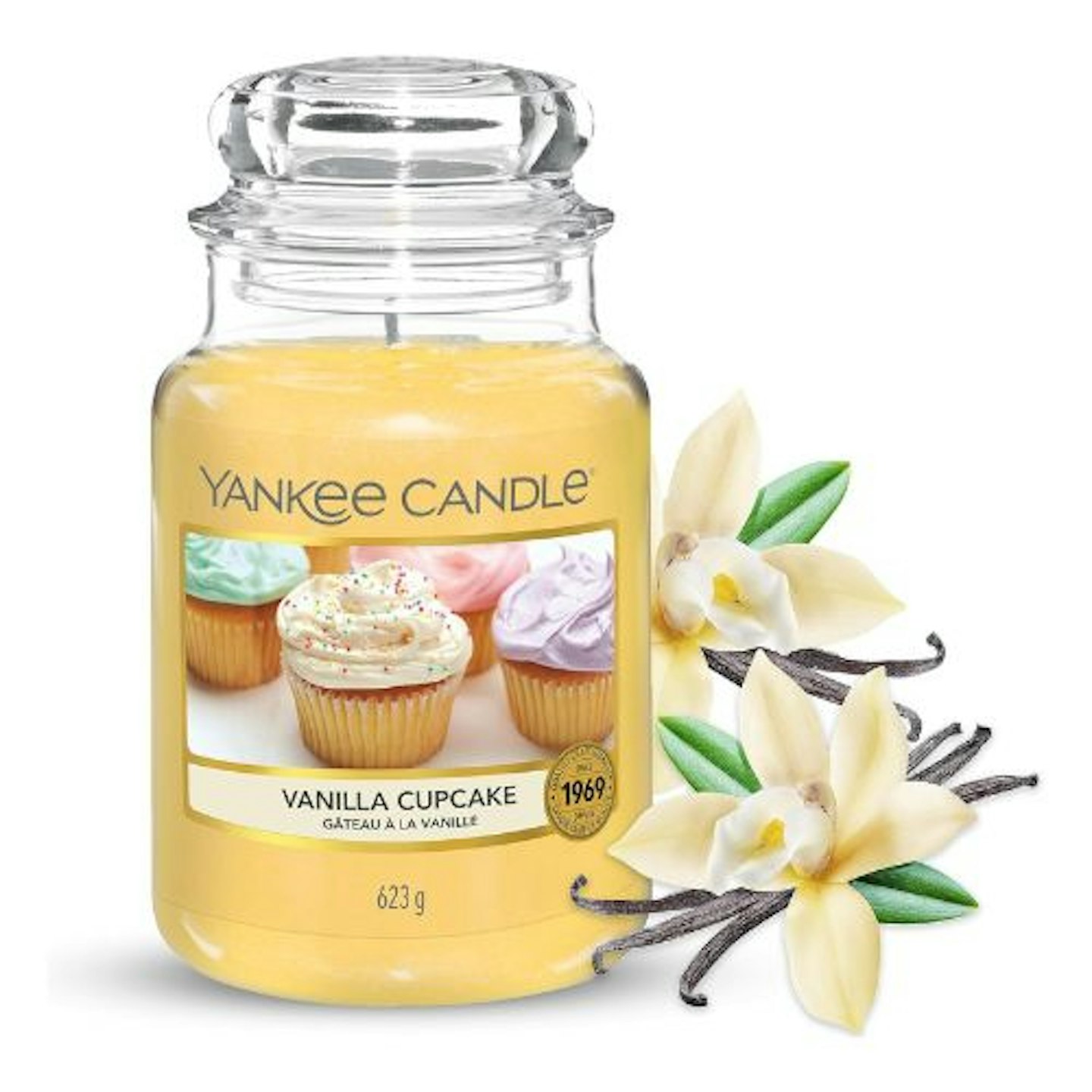  Yankee Candle Scented Candle | Vanilla Cupcake Large Jar Candle | Long Burning Candles: up to 150 Hours