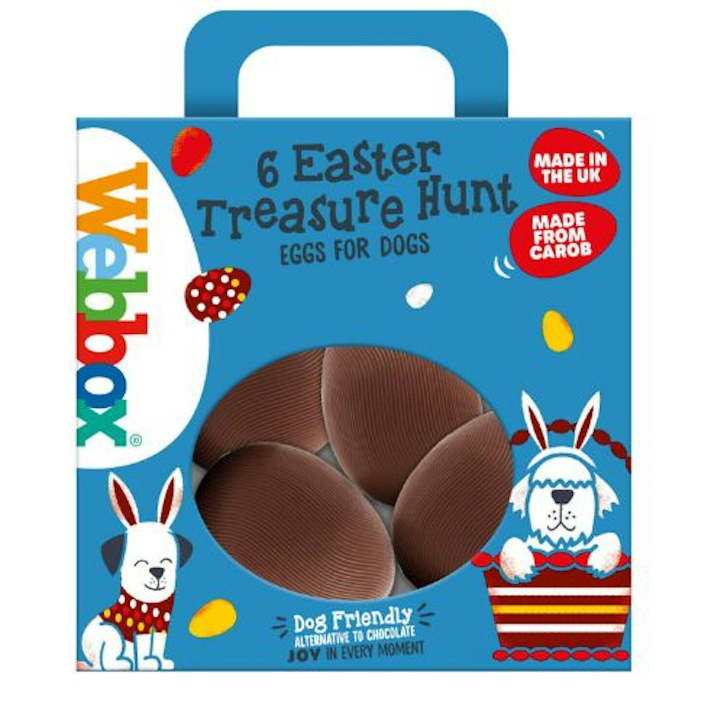 Webbox Easter Treasure Hunt Eggs For Dogs, 6 x 120g