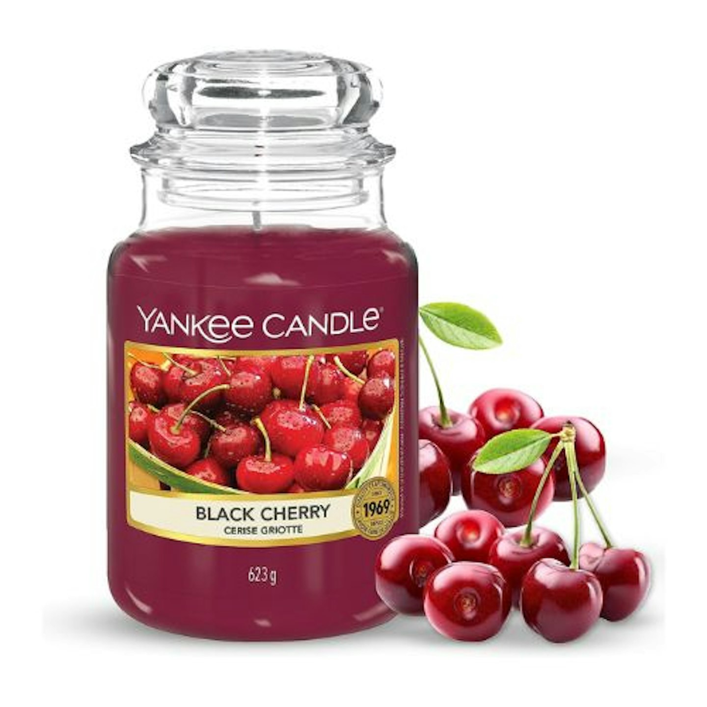  Yankee Candle Scented Candle | Black Cherry Large Jar Candle
