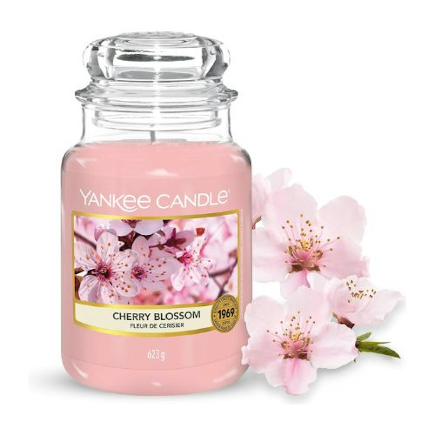 Yankee Candle Scented Candle | Cherry Blossom Large Jar Candle | Long Burning Candles: up to 150 Hours
