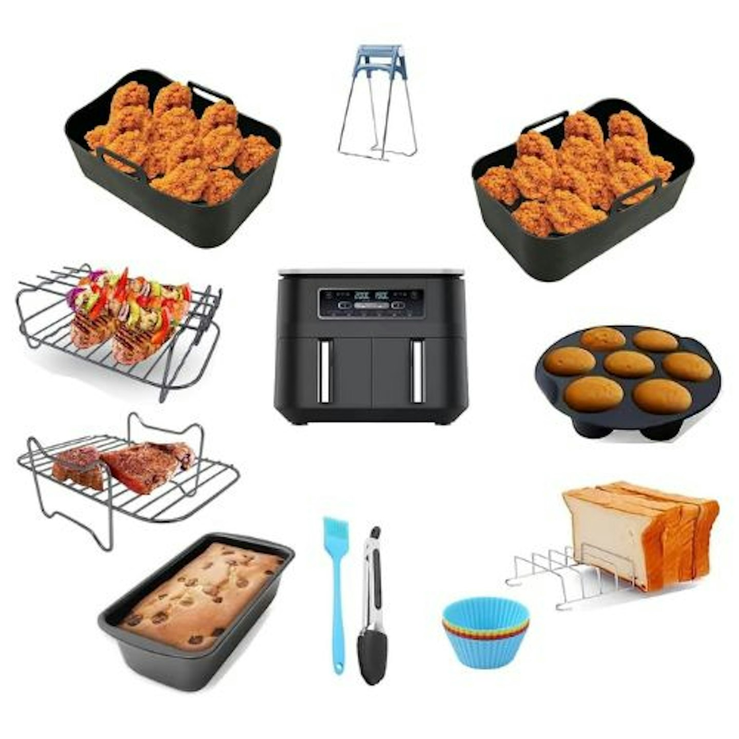 11-Piece Silicone Air Fryer Accessories