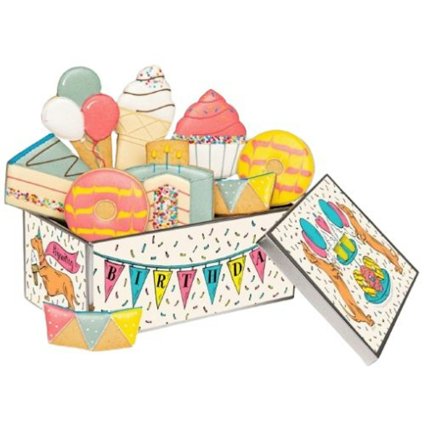 Biscuiteers Birthday Treats Biscuit Tin