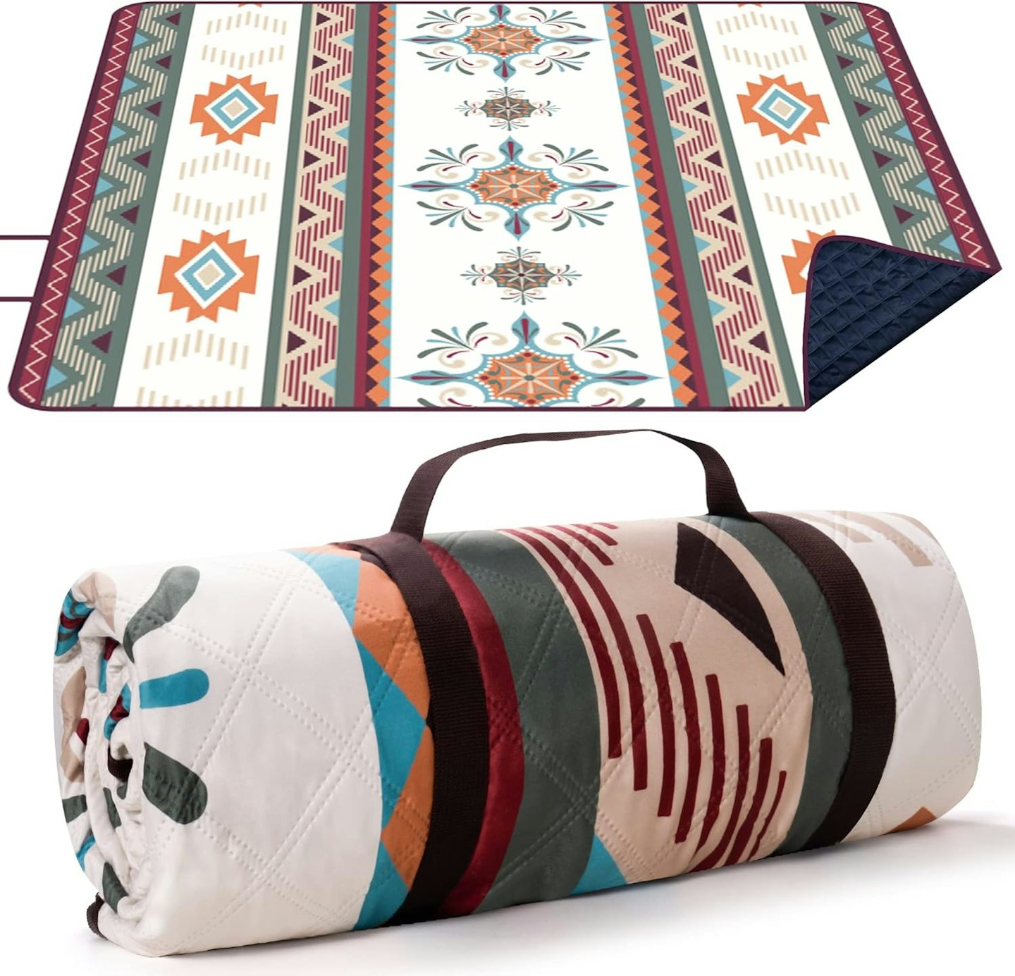Bohemian print picnic blanket