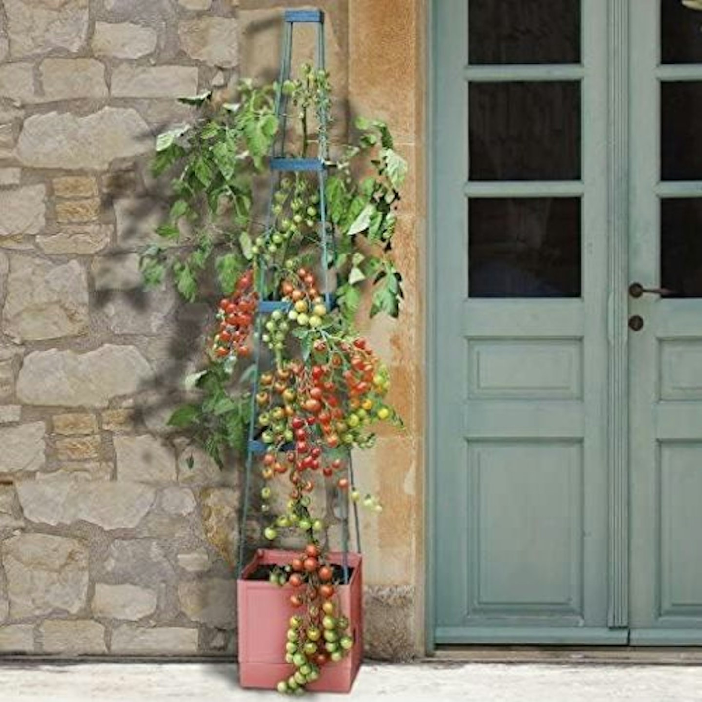 Garden Grow Self Watering 4 Tier Tomato Tower Jumbo Fruit & Vegetable Vine Plant, Support Grower