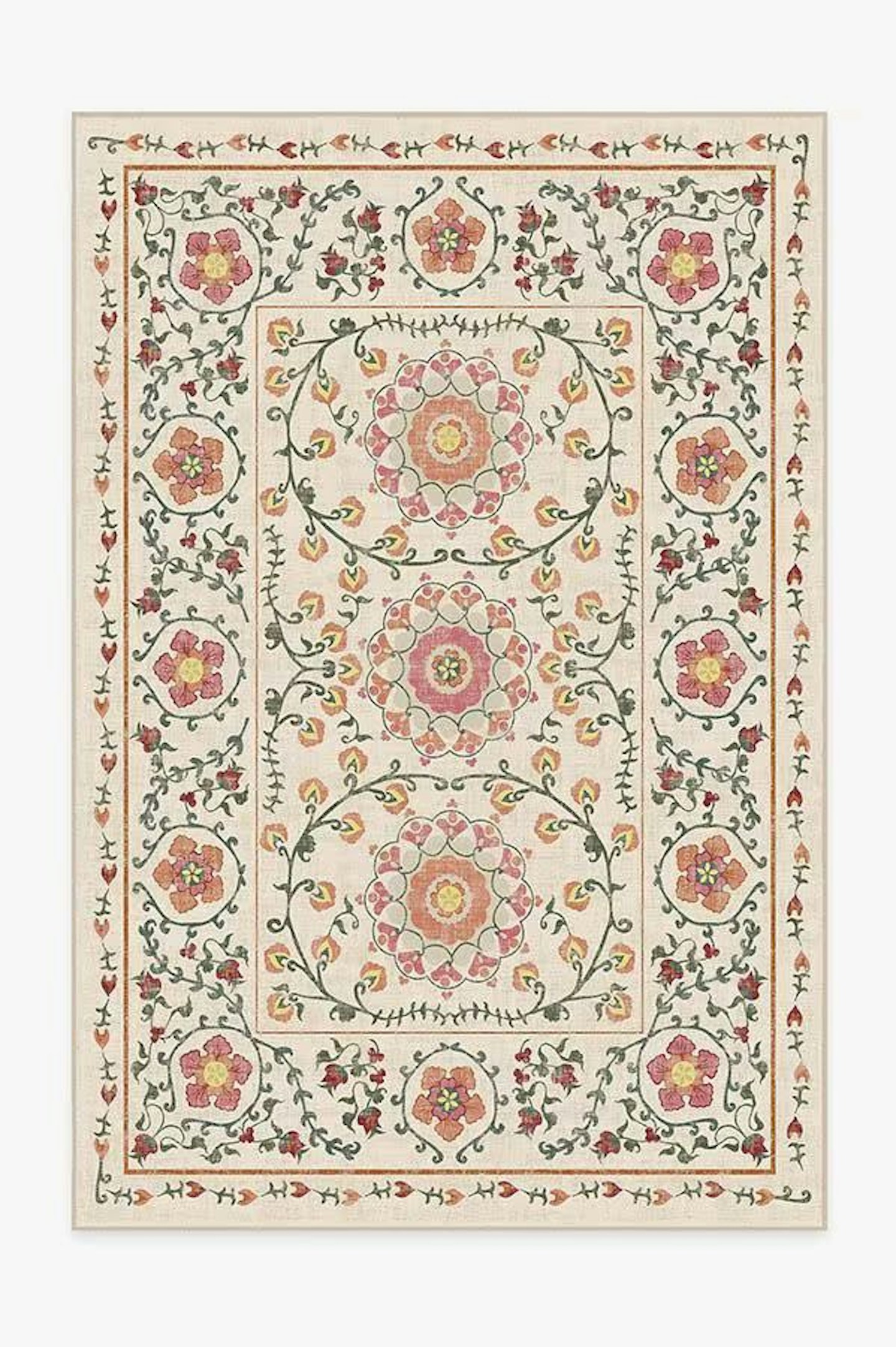 Ruggable floral patterned rug 