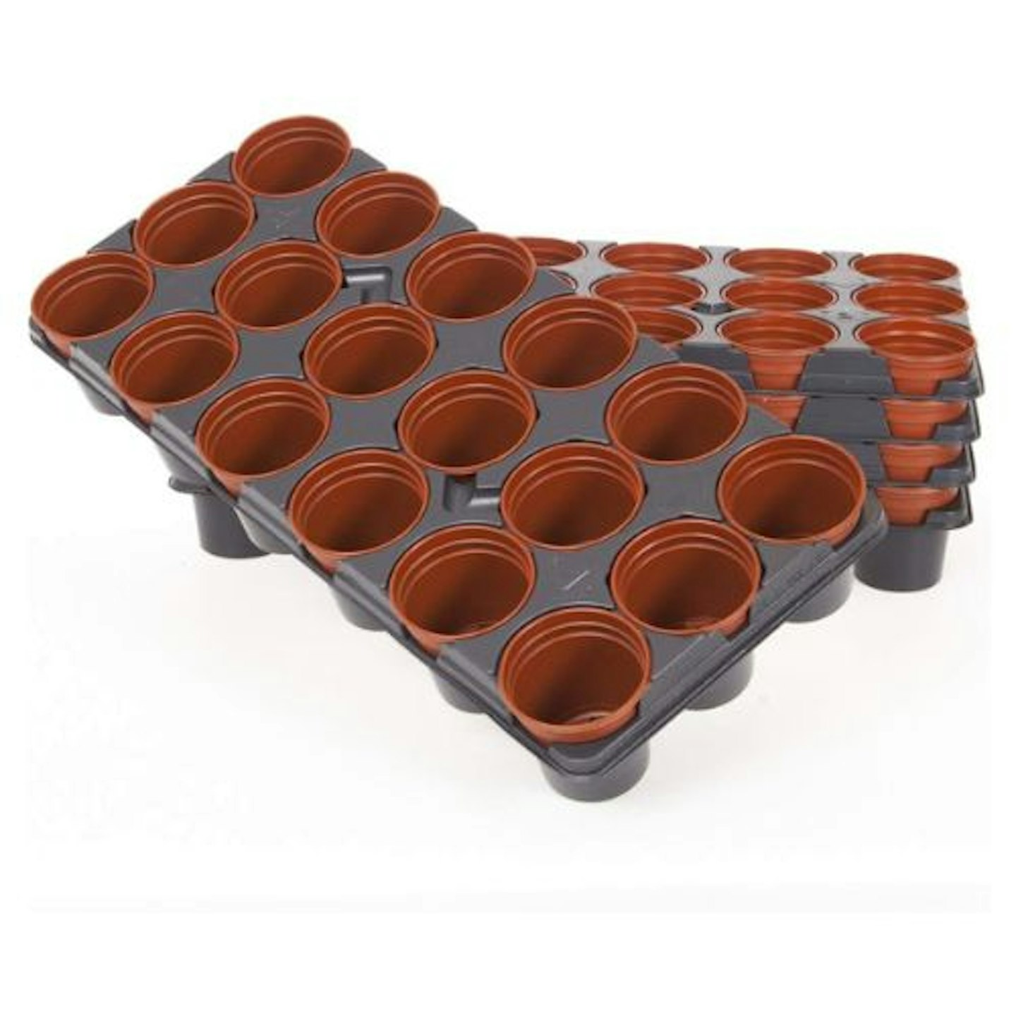 YouGarden - Professional Shuttle Trays and Pots for Growing On Plants, Seedling Pots, 5 Trays, 90 Pots in Total - Perfect for any Gardener Gorwing on Pots...