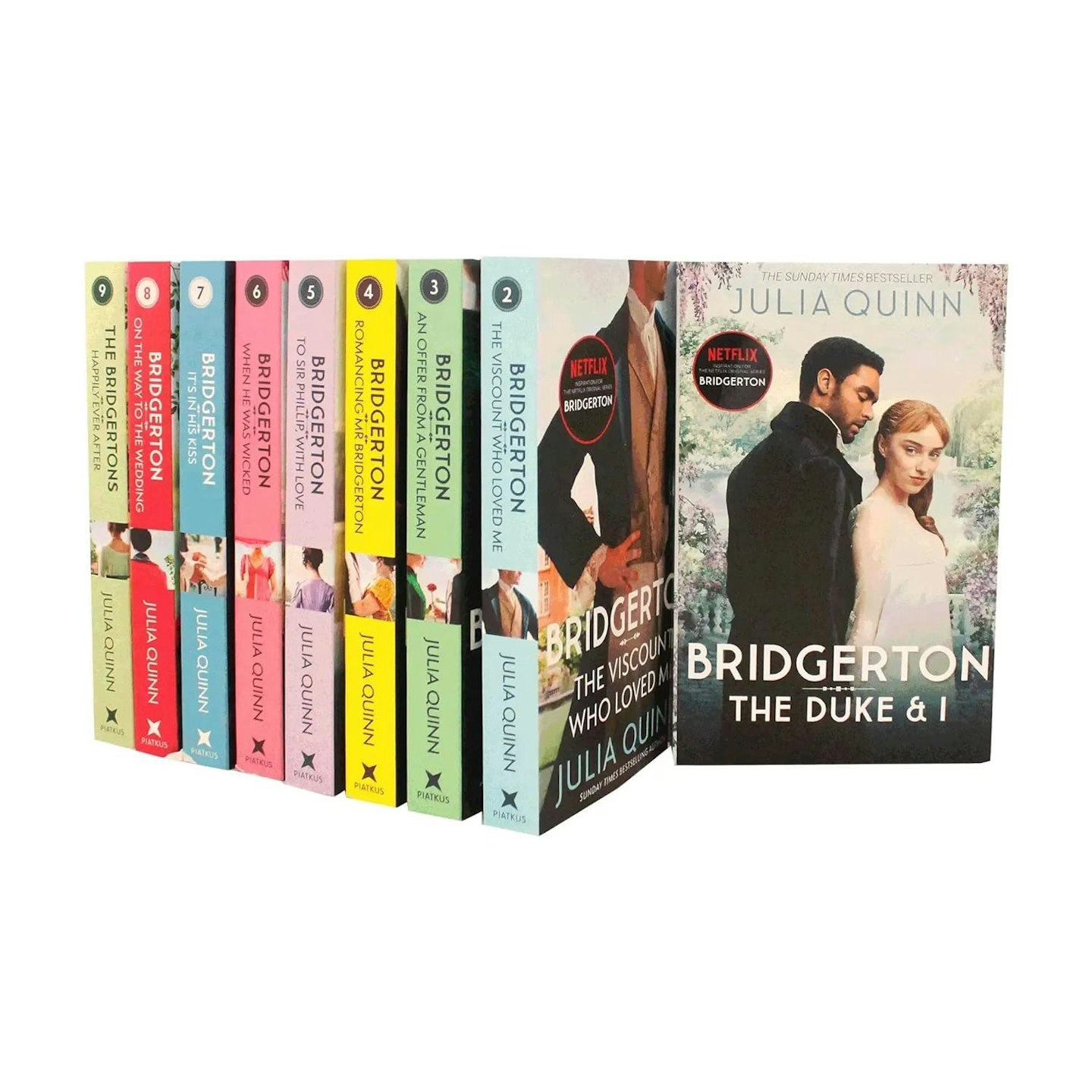 Bridgerton Family Book Series Complete Books 1 - 9 Collection by Julia Quinn
