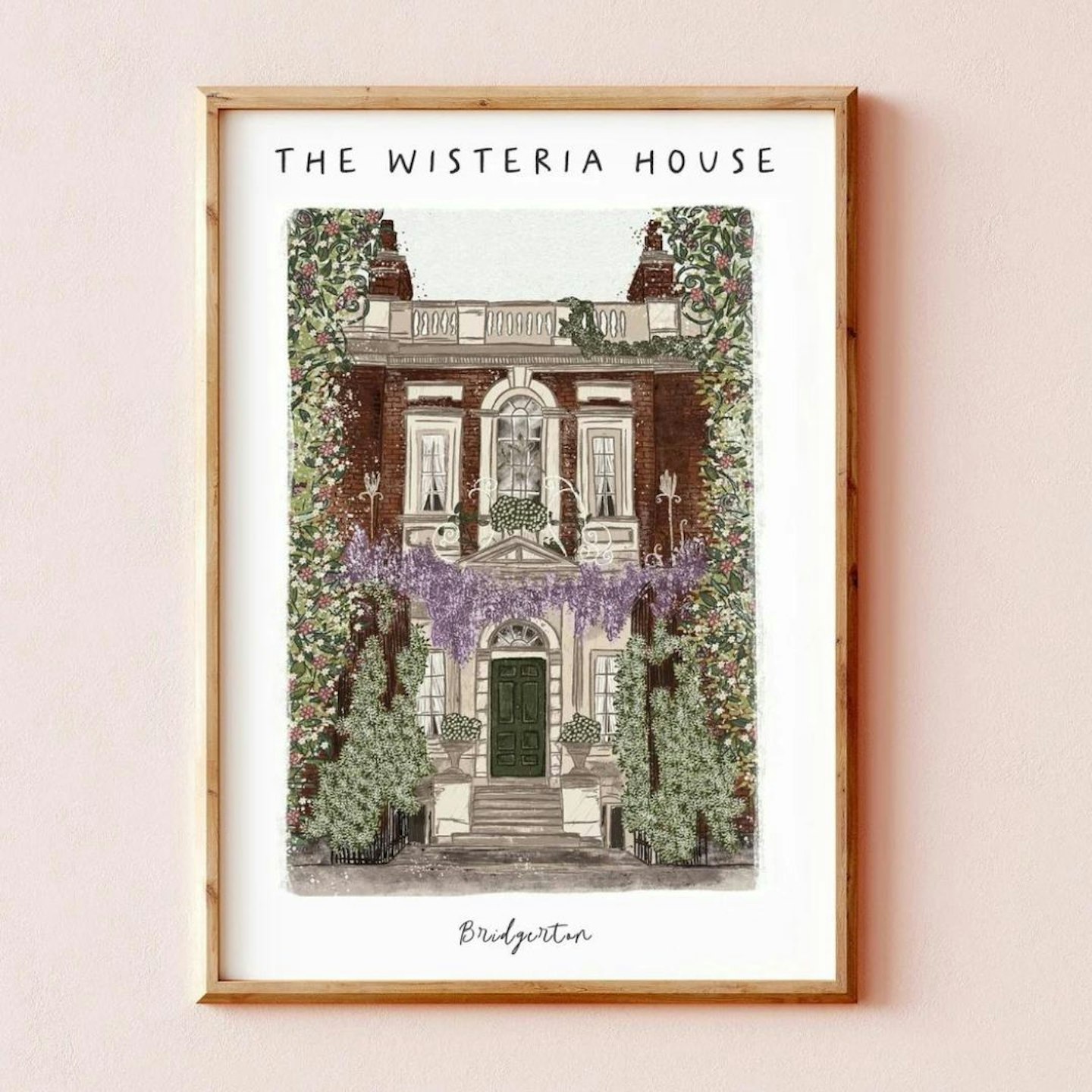Etsy Bridgerton The Wisteria House Print - Bridgerton gift