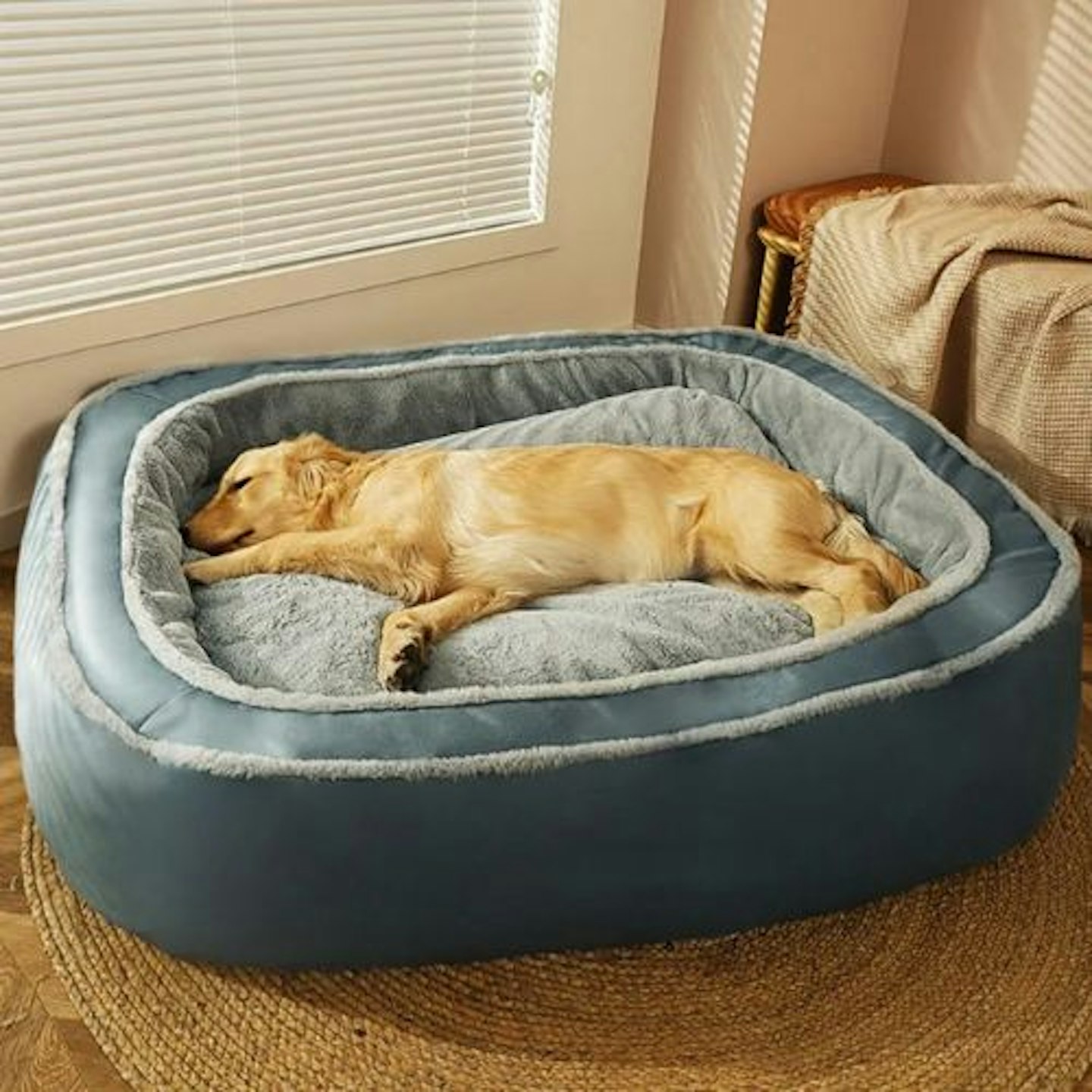 Funny Fuzzy Warm Deep Sleeping Orthopaedic Dog Bed