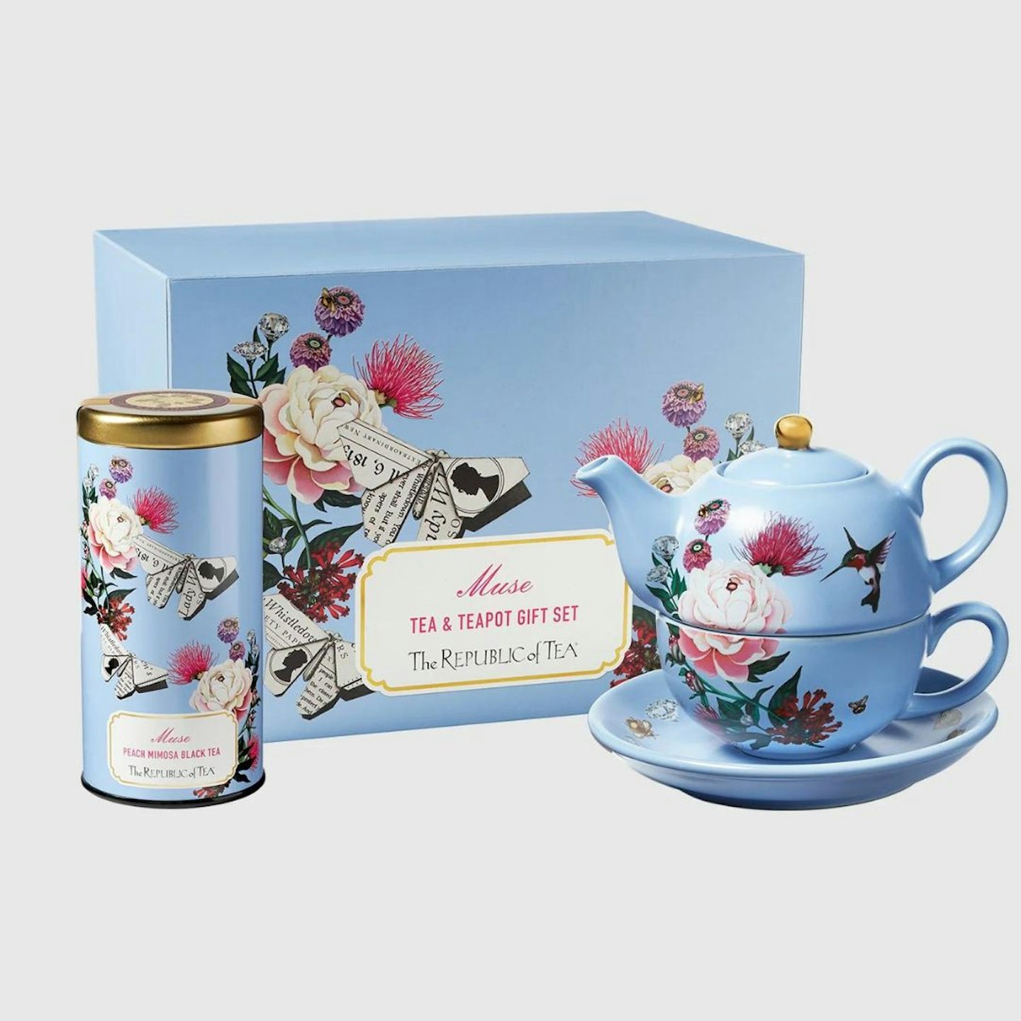 Netflix Shop Bridgerton Muse Teapot and Tea Gift Set - Bridgertin Gift