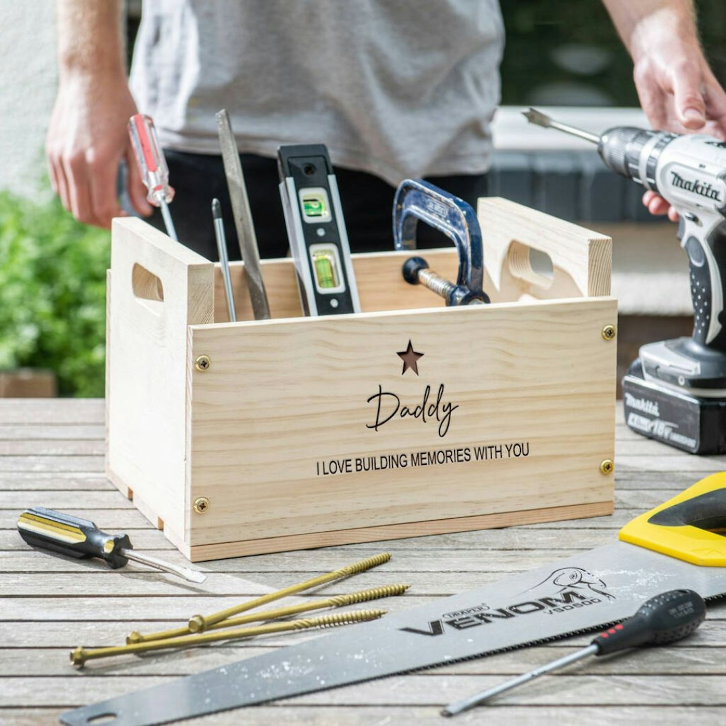 Personalised Tool Box Gift For Him