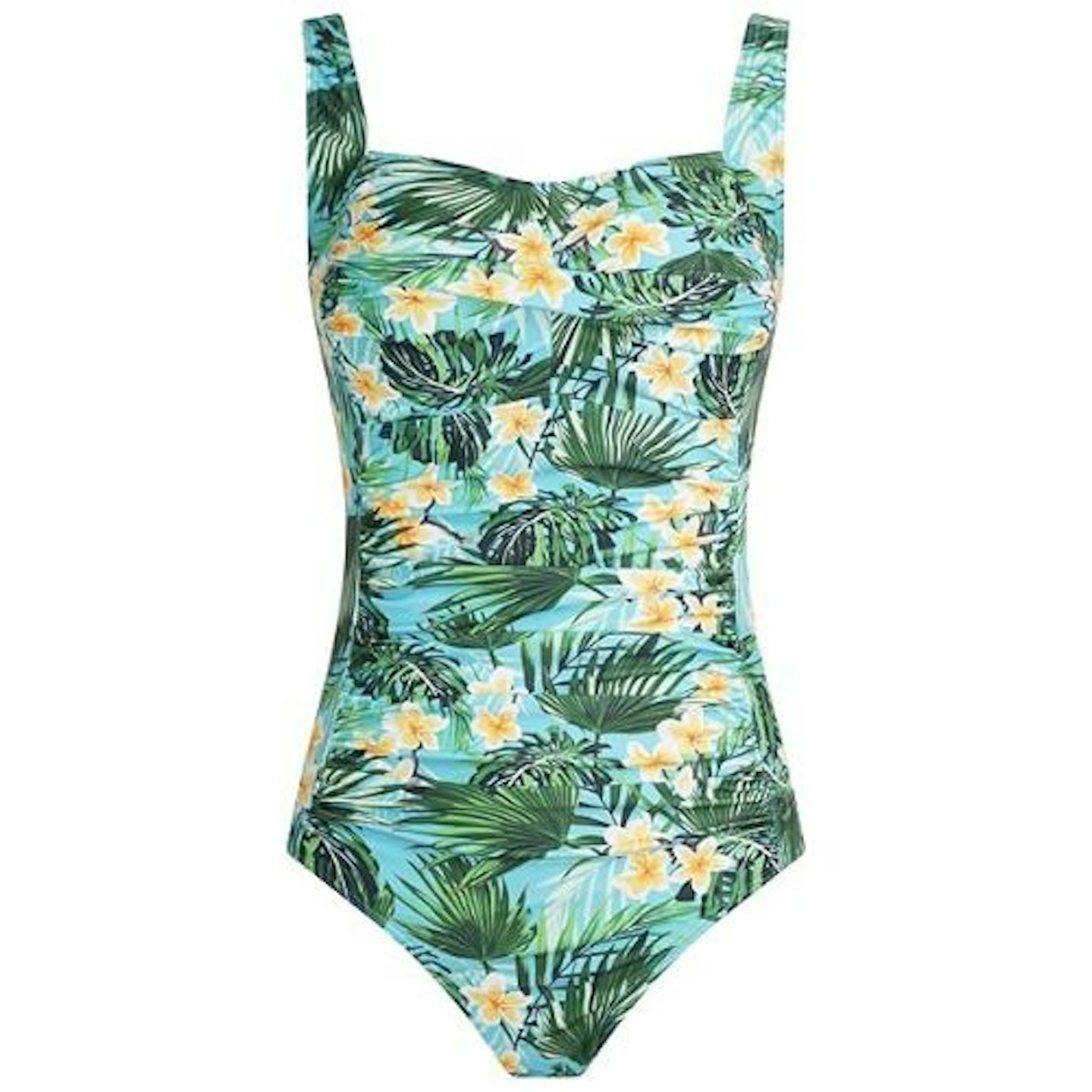 Aidotop Womens One Piece Swimsuit Tummy Control Swimwear with Retro Ruched Monokini Bathing Suits