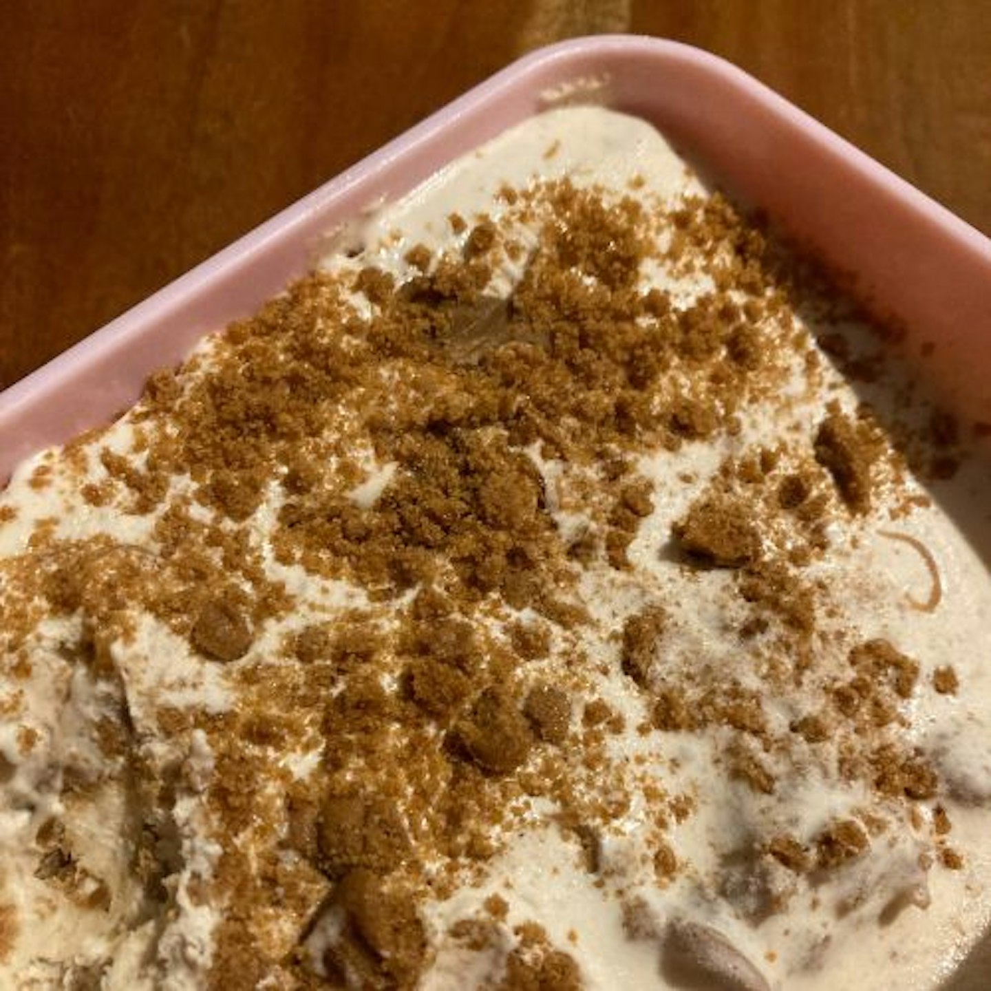 Biscoff ice cream made in Cuisinart Solo Scoops Ice Cream Maker