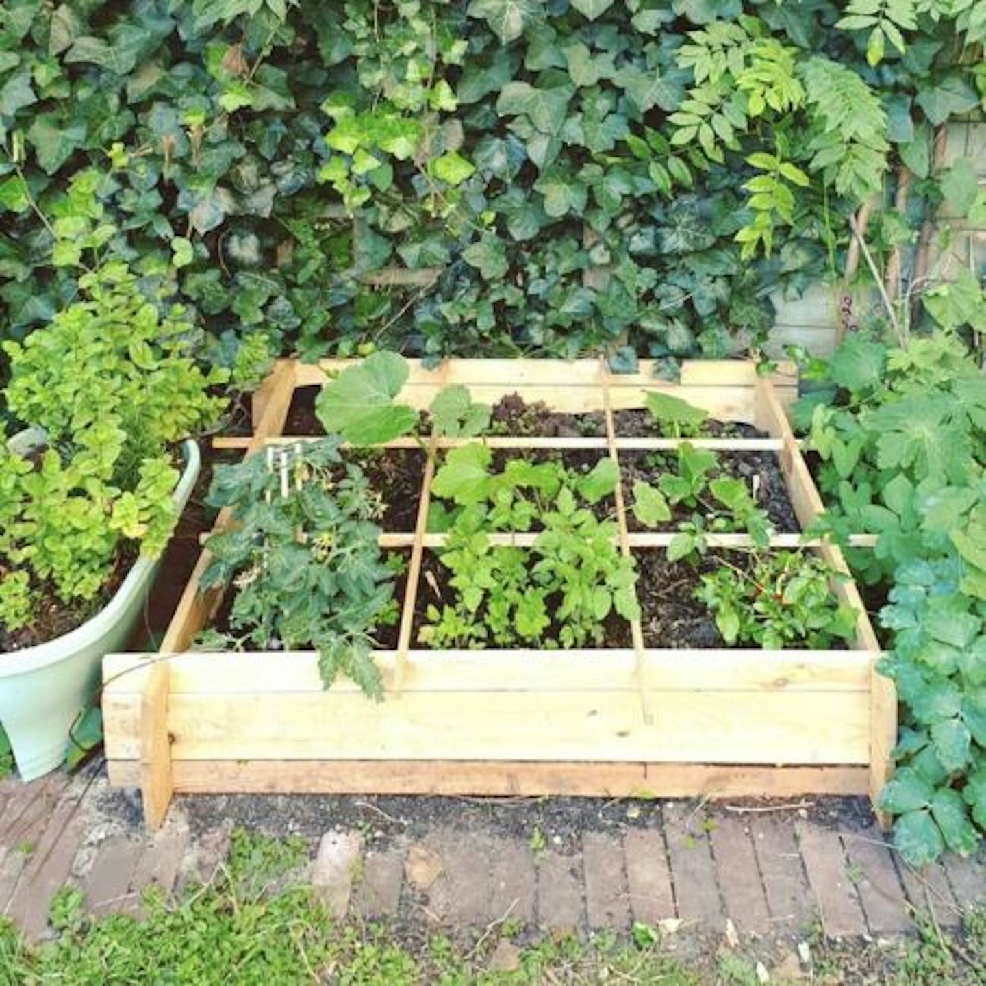 Compact Wooden Vegetable Garden