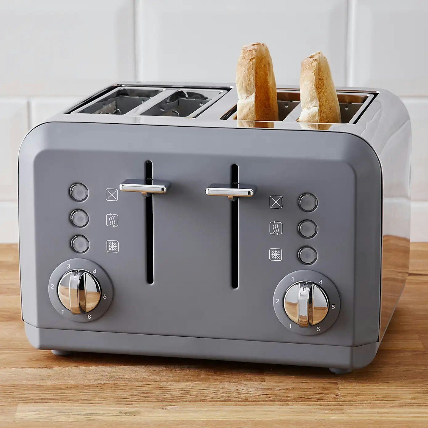 Spectrum Cool Grey 4 Slice Toaster