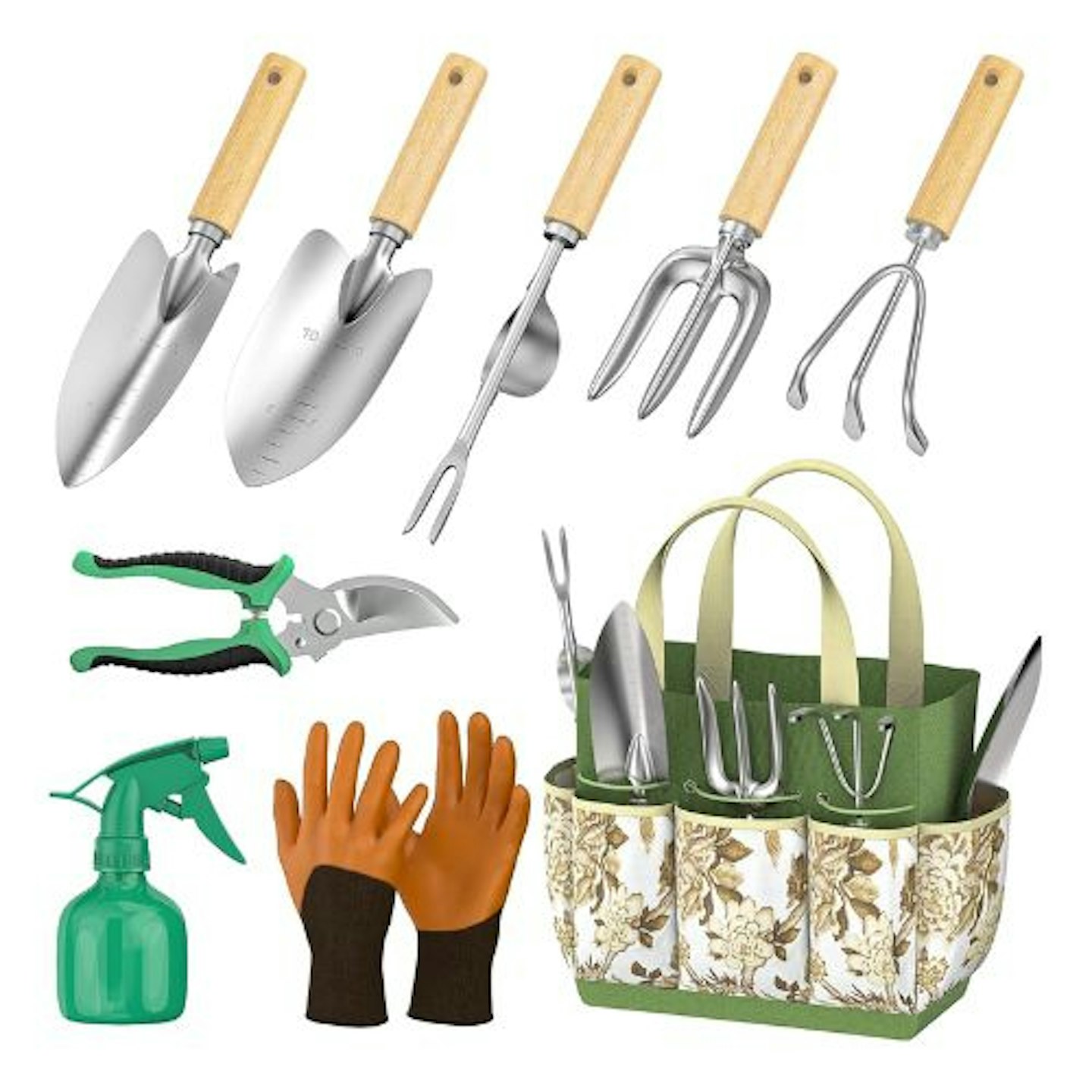  Fixmend Garden Tools Set, 9 Pieces