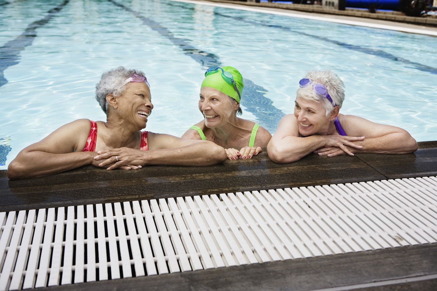 Group of women in swimming pool