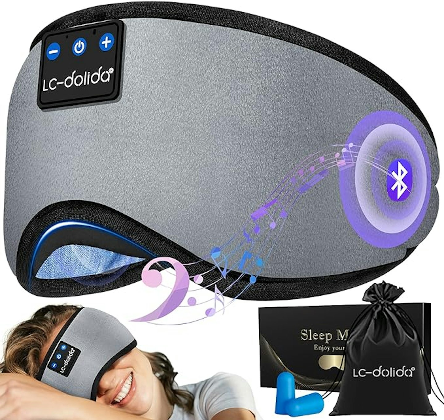 LC-dolida Bluetooth Sleep Mask Headphones