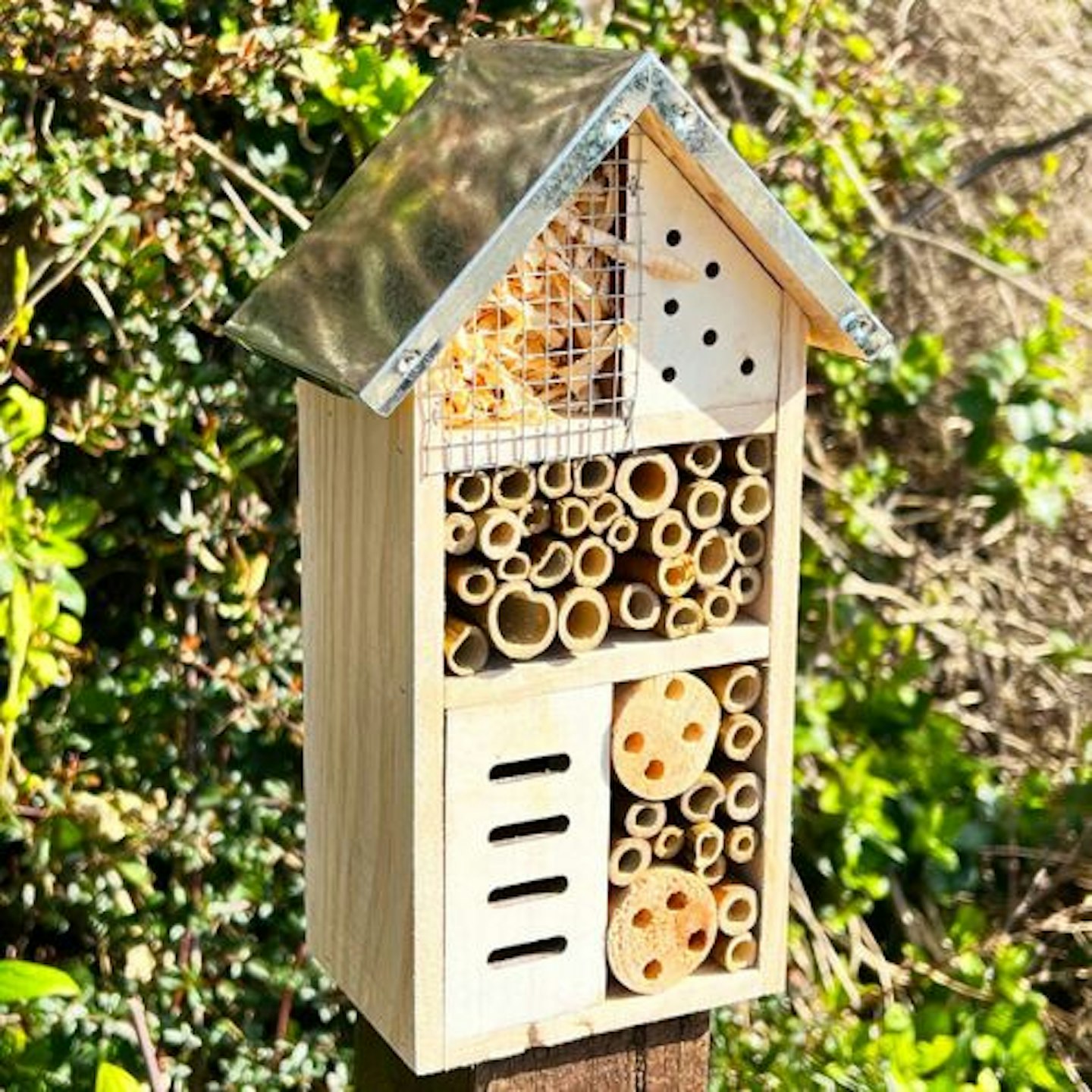 Wood Insect Hotel And Bug Habitat For Garden