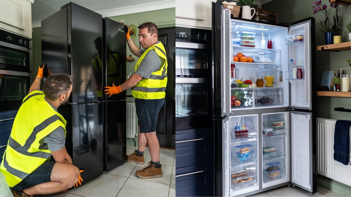 This Fridgemaster fridge-freezer is just one of the appliances you can have delivered and installed by Amazon