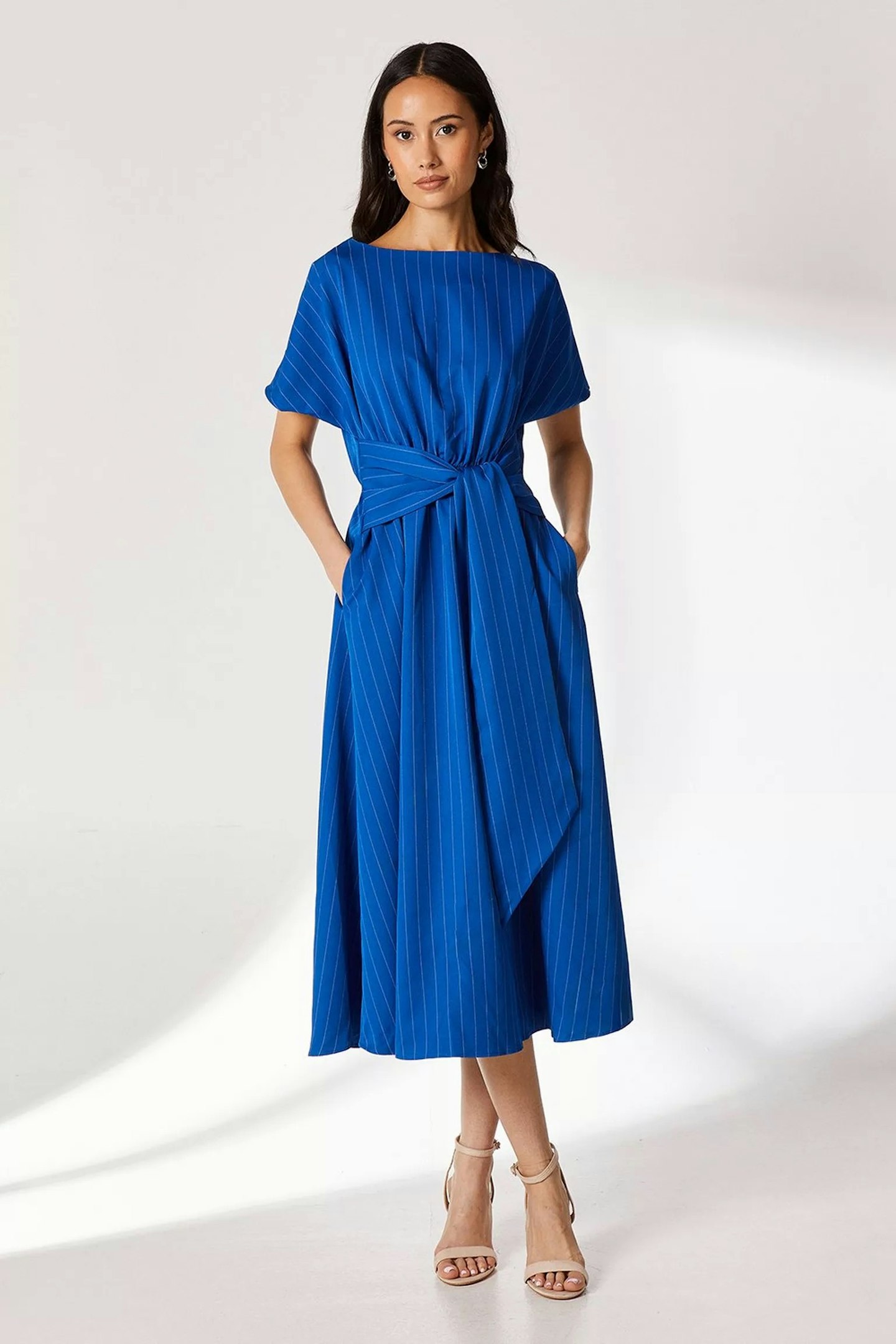 Dorothy Perkins Blue Pinstripe Dress