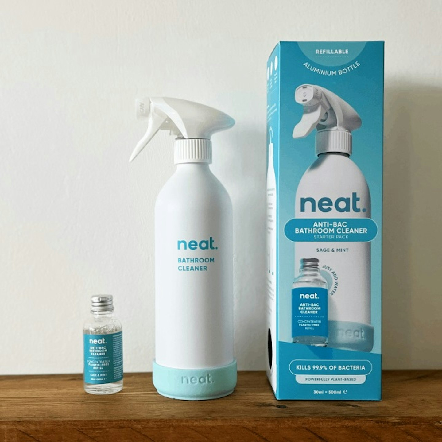 Neat Anti-Bac Bathroom Cleaner Refill Starter Pack Sage & Mint