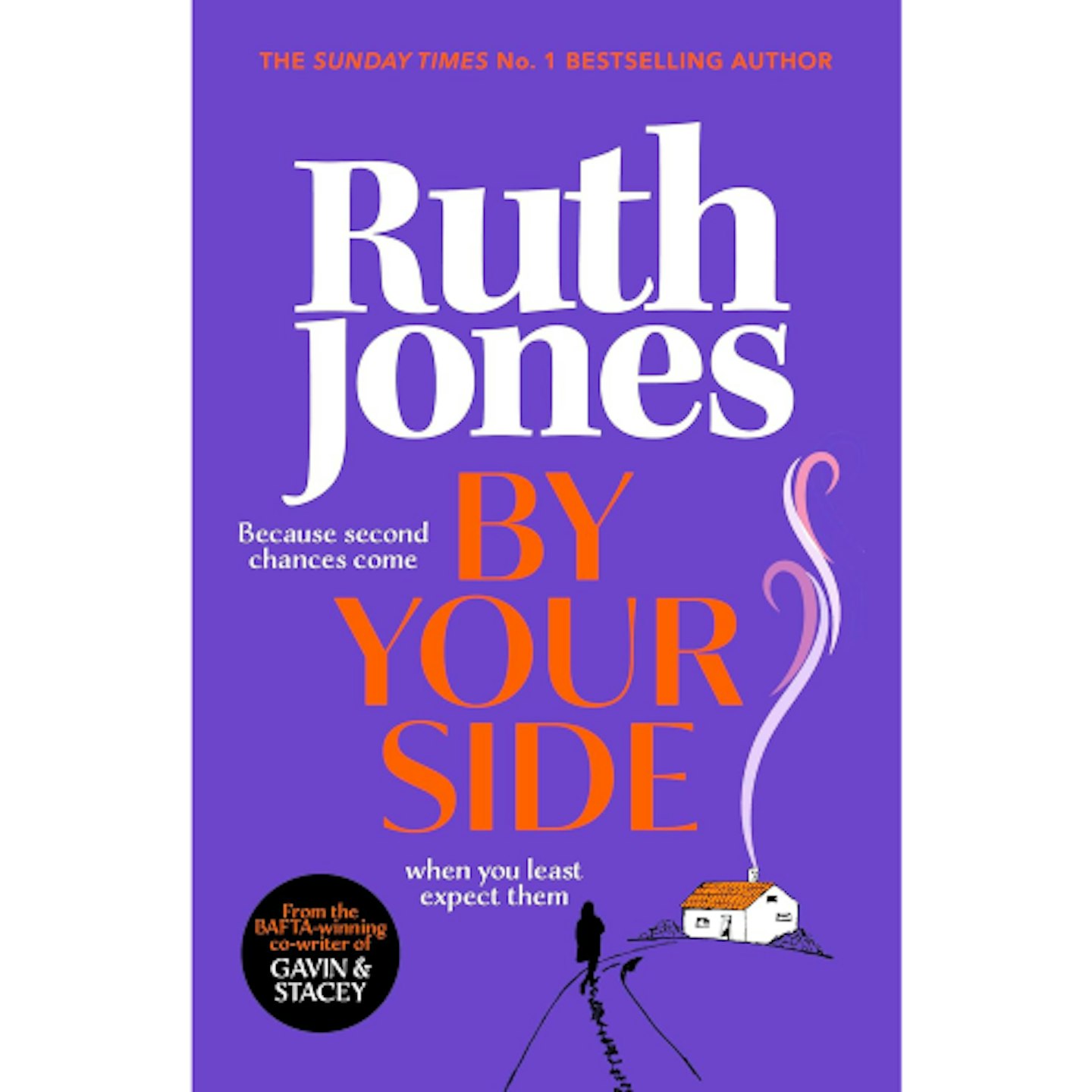 By Your Side book cover a purple background with a picture of a house
