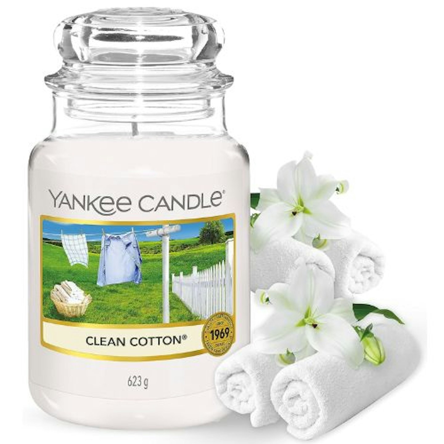 Yankee Candle Clean Cotton Large Jar Candle