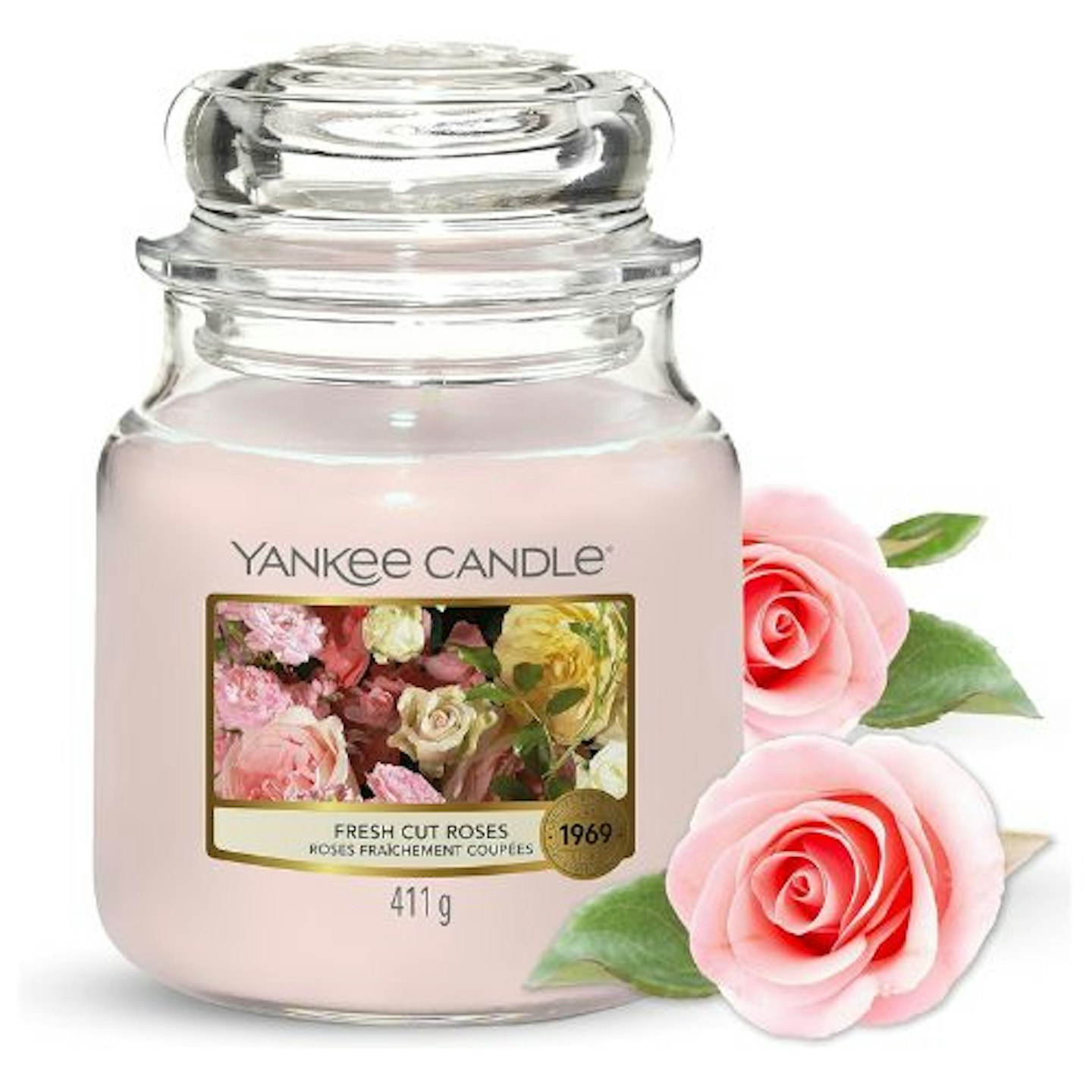 Yankee Candle Fresh Cut Roses Jar Candle