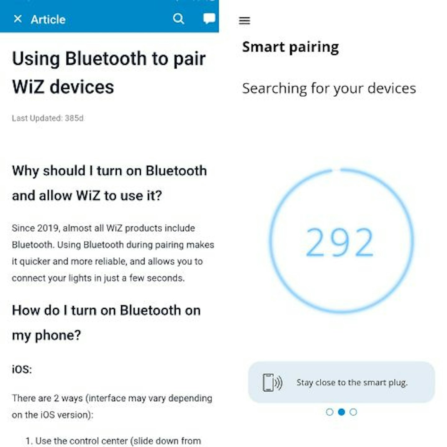 4lite Smart WiZ Connected app