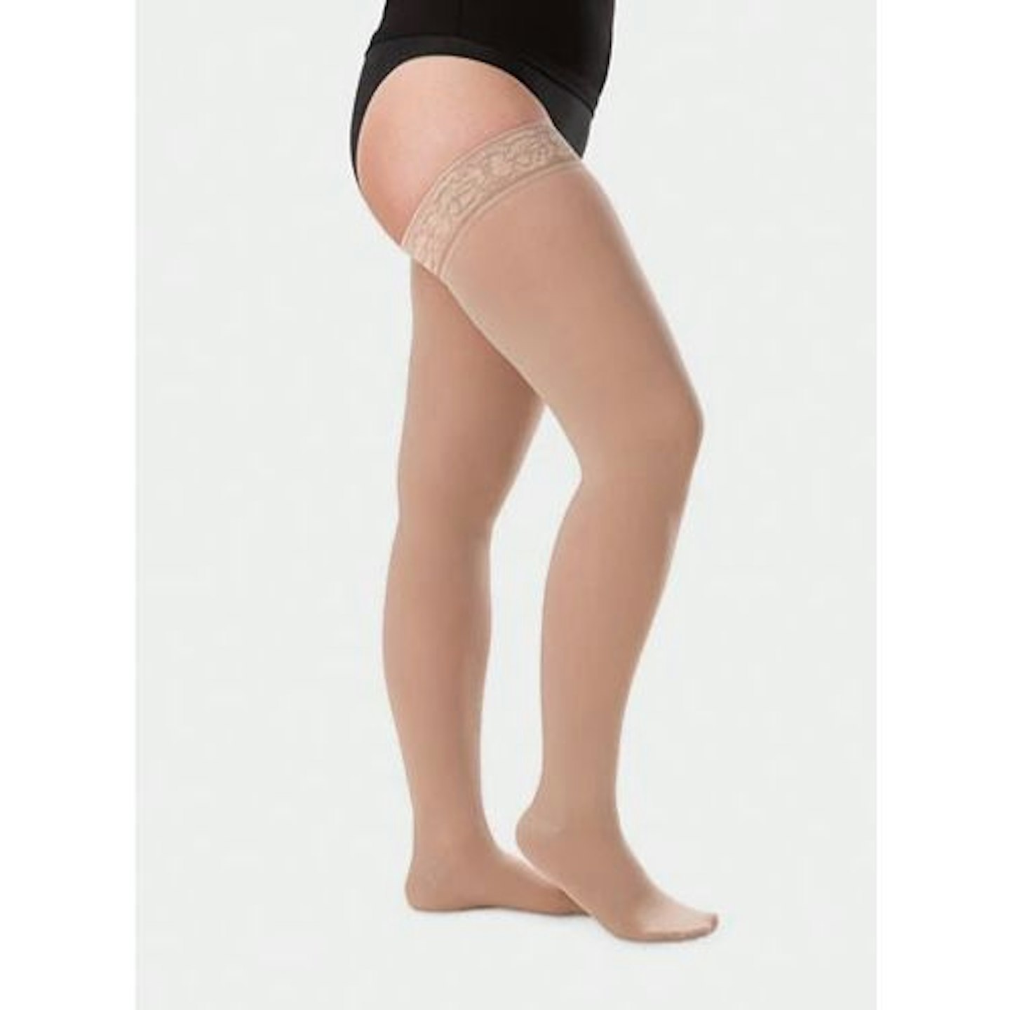 Juzo® Soft 2002 Class 2 Thigh with Dotted Top Band