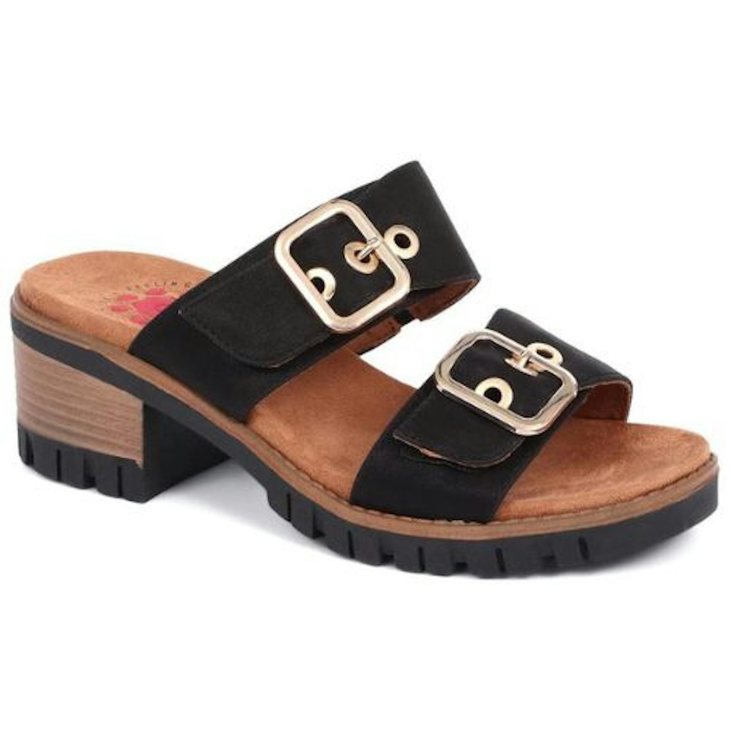 Relife by Pavers Double Buckle Mule Sandals