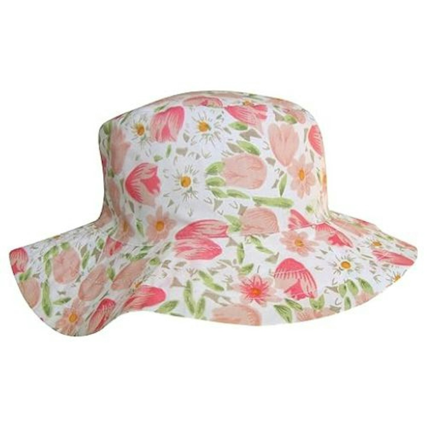 TeddyT's Women's Wide Brim Floral Tulip Summer Hat