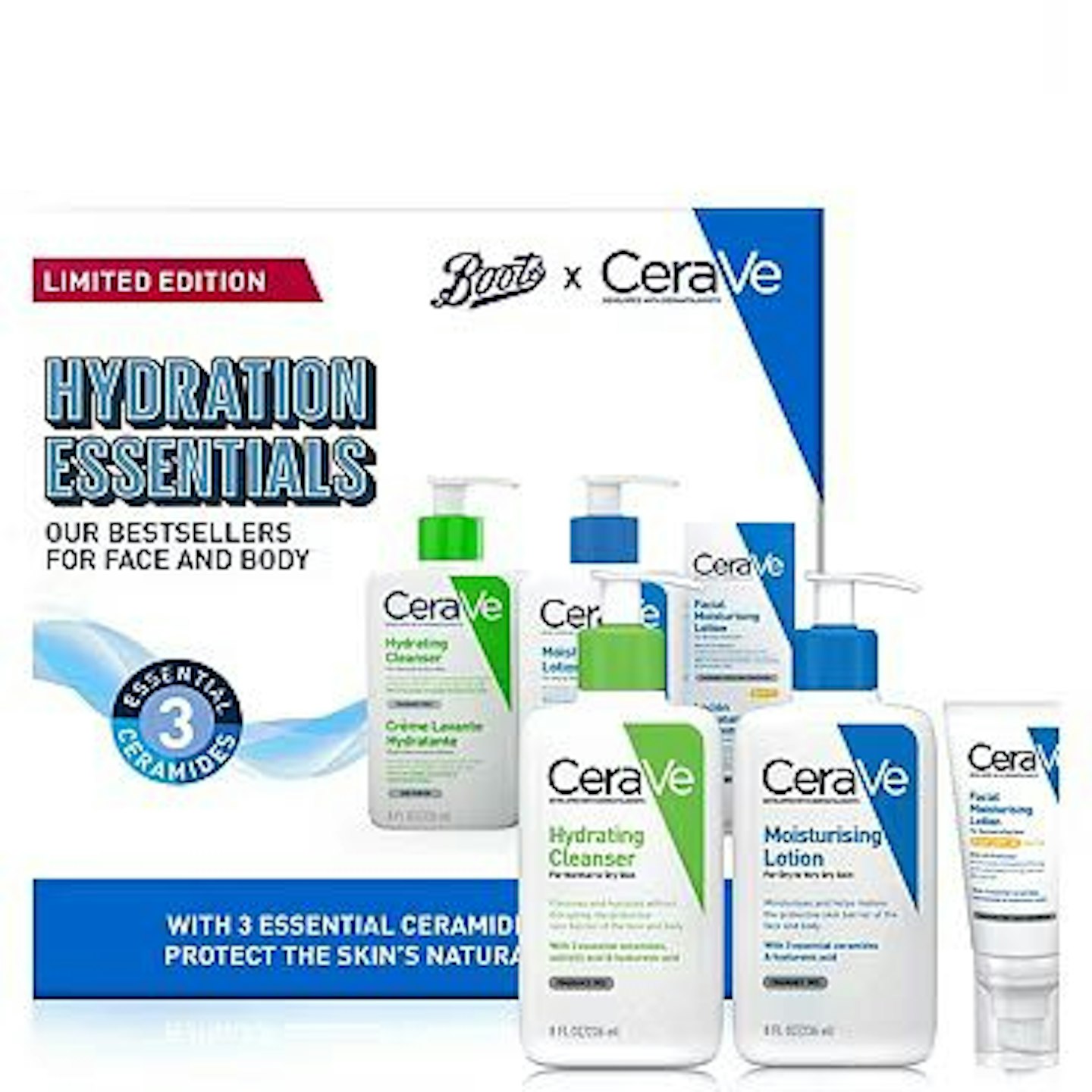 CeraVe moisturiser and cleanser 