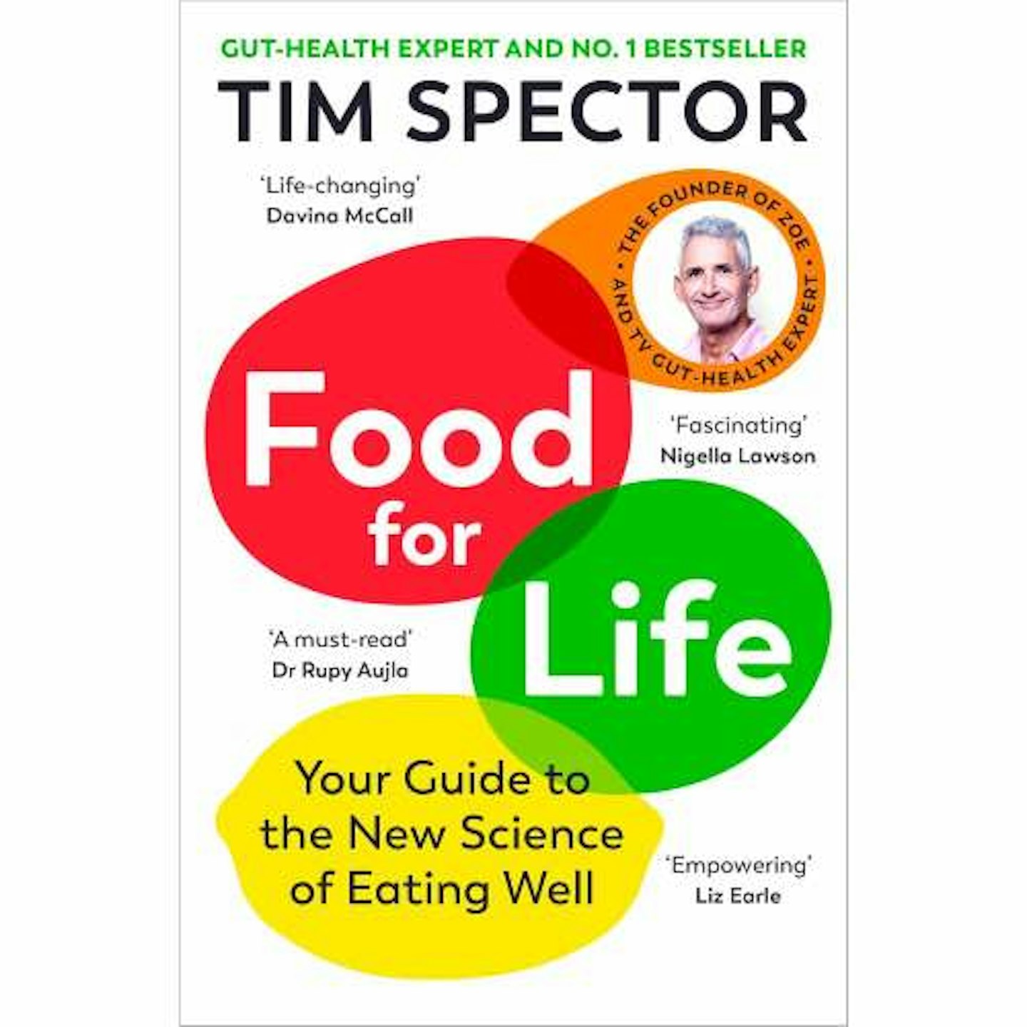 Tim Spector's book cover, Food For Life 