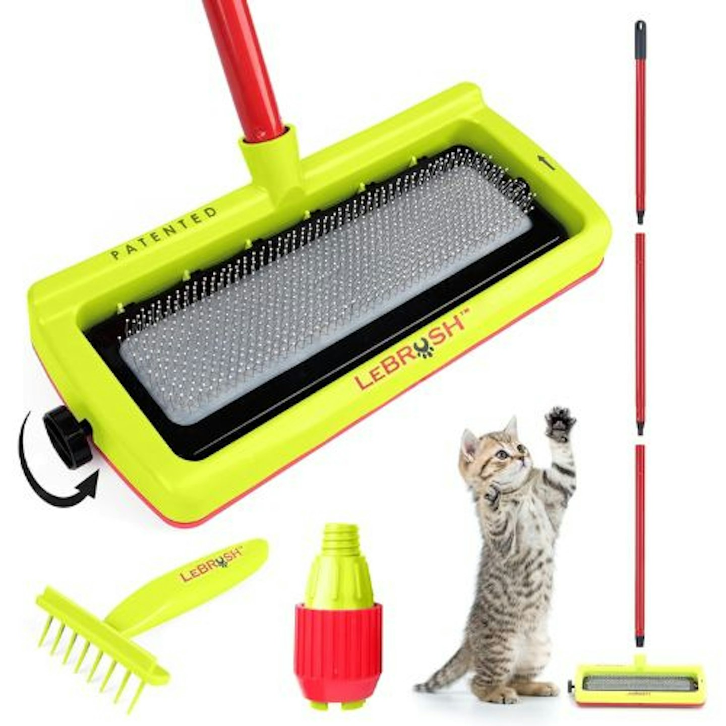 LeBrush 2.0 Universal Pet Hair Remover Brush Broom